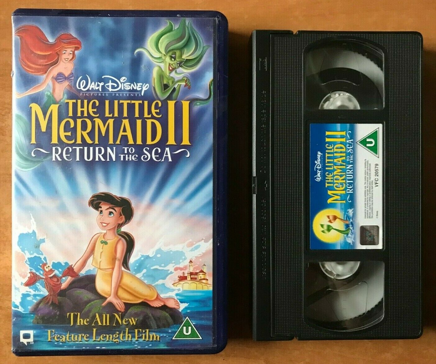 The Little Mermaid 2: Return To The Sea [Walt Disney] Animated - Kids - Pal VHS-