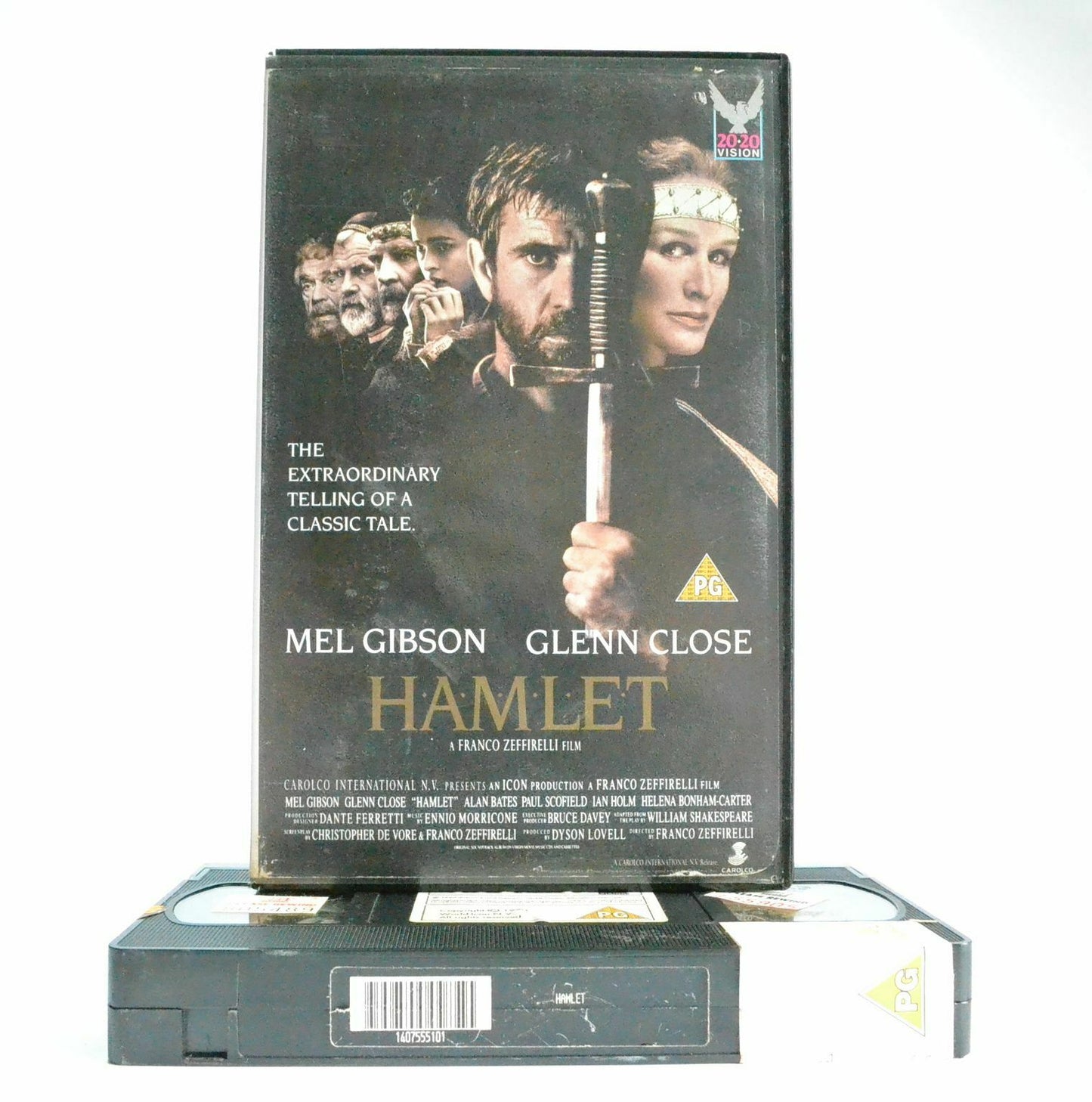 Hamlet: Based On W.Shakespeare Classic Story - Large Box - Mel Gibson - Pal VHS-