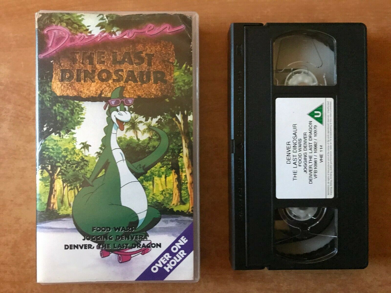 Denver The Last Dinosaur: Food Wars - Animated Adventures - Children's - Pal VHS-