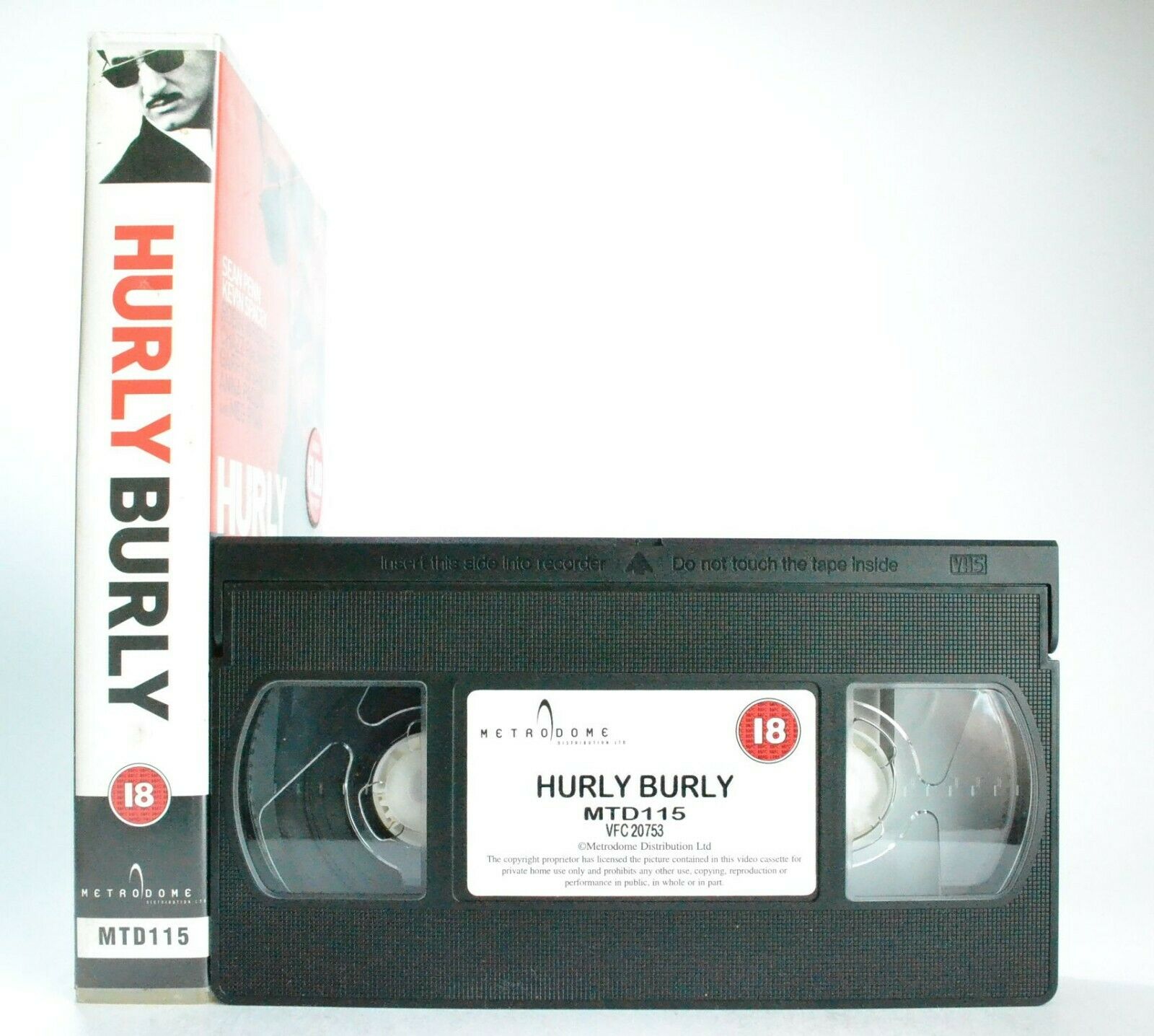 Hurly Burly: Drama (1998) - Large Box - Sex, Drugs And Hedonism - S.Penn - VHS-
