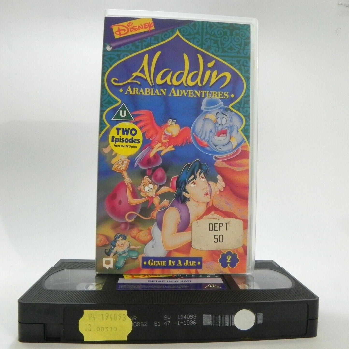 Aladdin: Arabian Adventures - Disney Classic - Animated - Children's - Pal VHS-