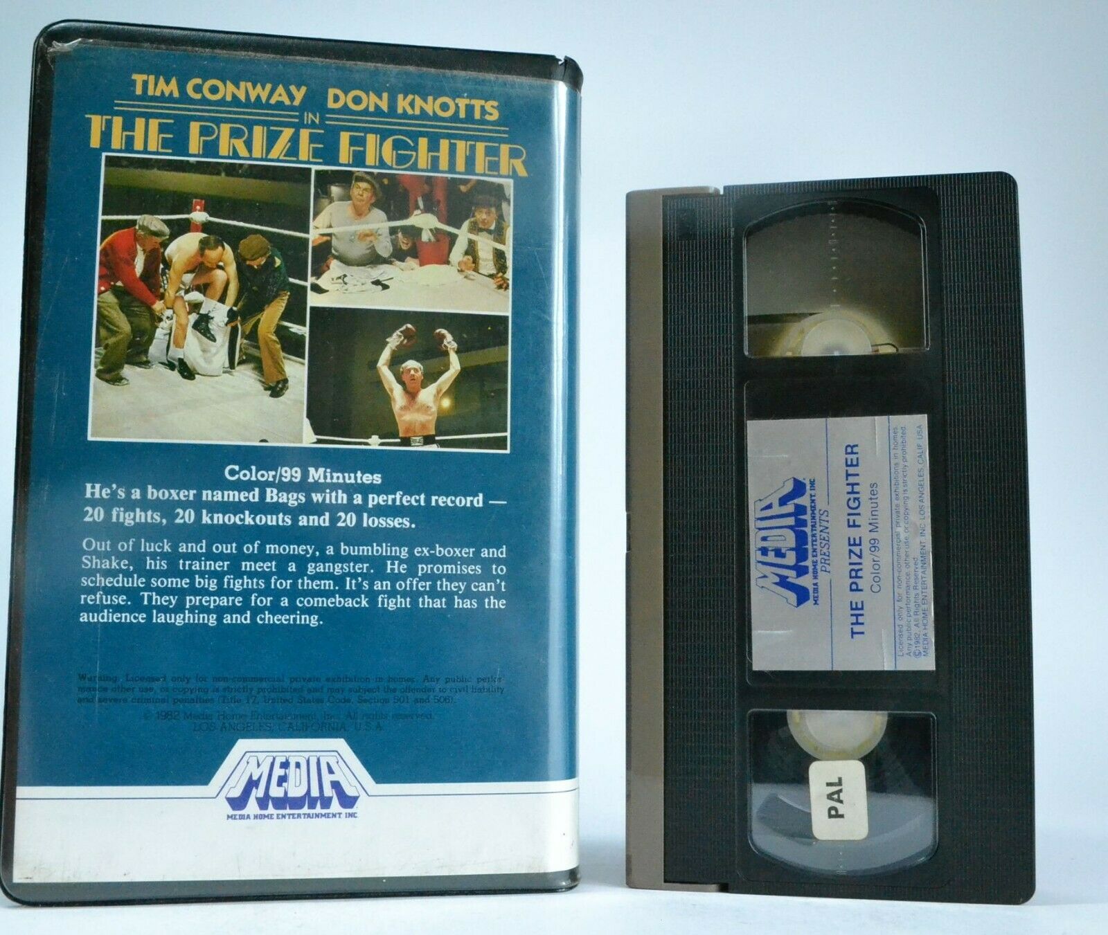 The Prize Fighter (Media) - Big Box - Pre Cert - Ex Rental - Tim Conway - VHS-
