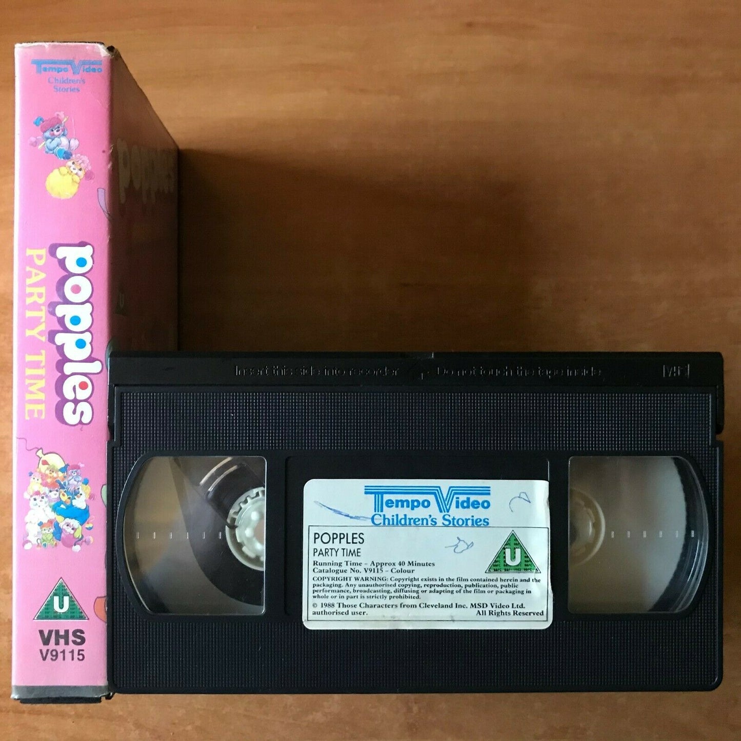 Popples Party Time [Tempo Video]: Poppin' Wheelies - Animated - Children's - VHS-