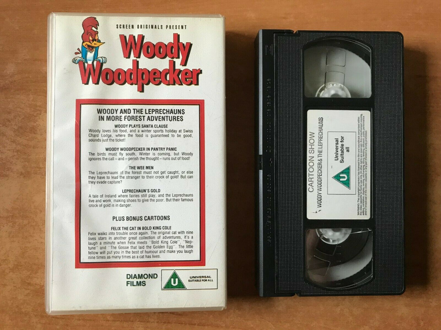 Woody Woodpecker: Leprechaun's Gold - Animated [Felix The Cat] Children's - VHS-