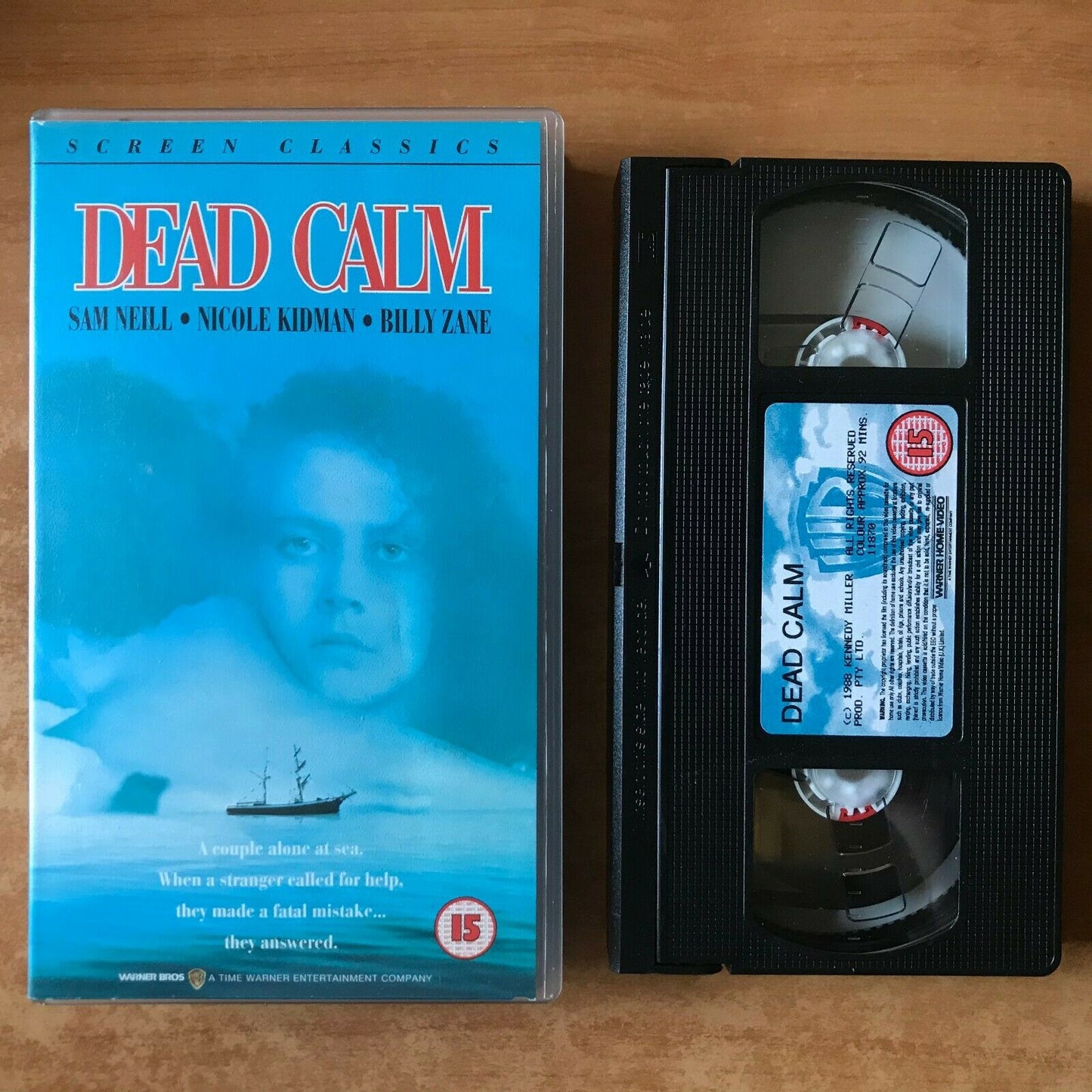 Dead Calm (1988): Psychological Thriller - Nicole Kidman / Sam Neill - Pal VHS-