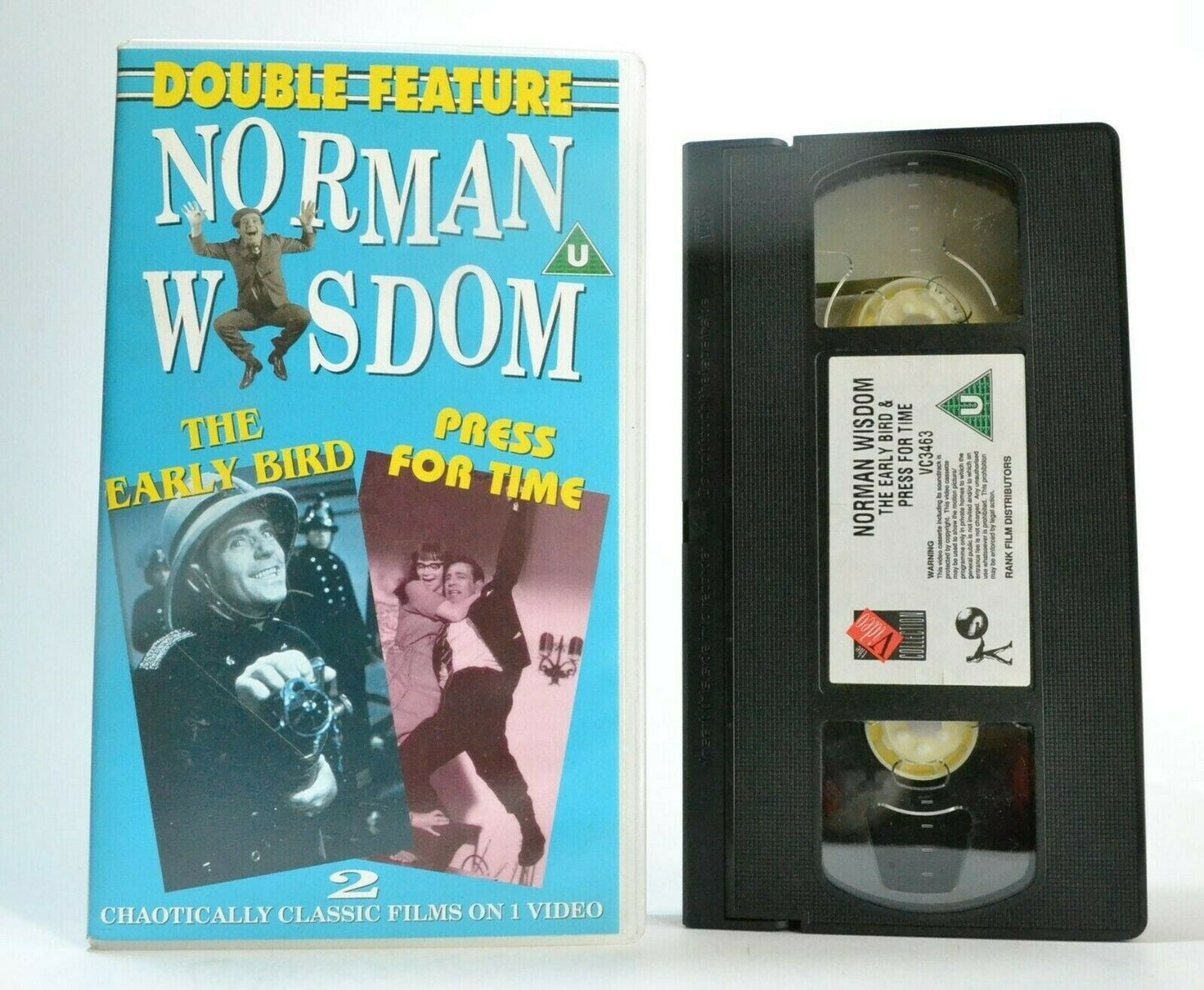 The Early Bird / Press For Time: Norman Wisdom Double Feature - Comedy - Pal VH-