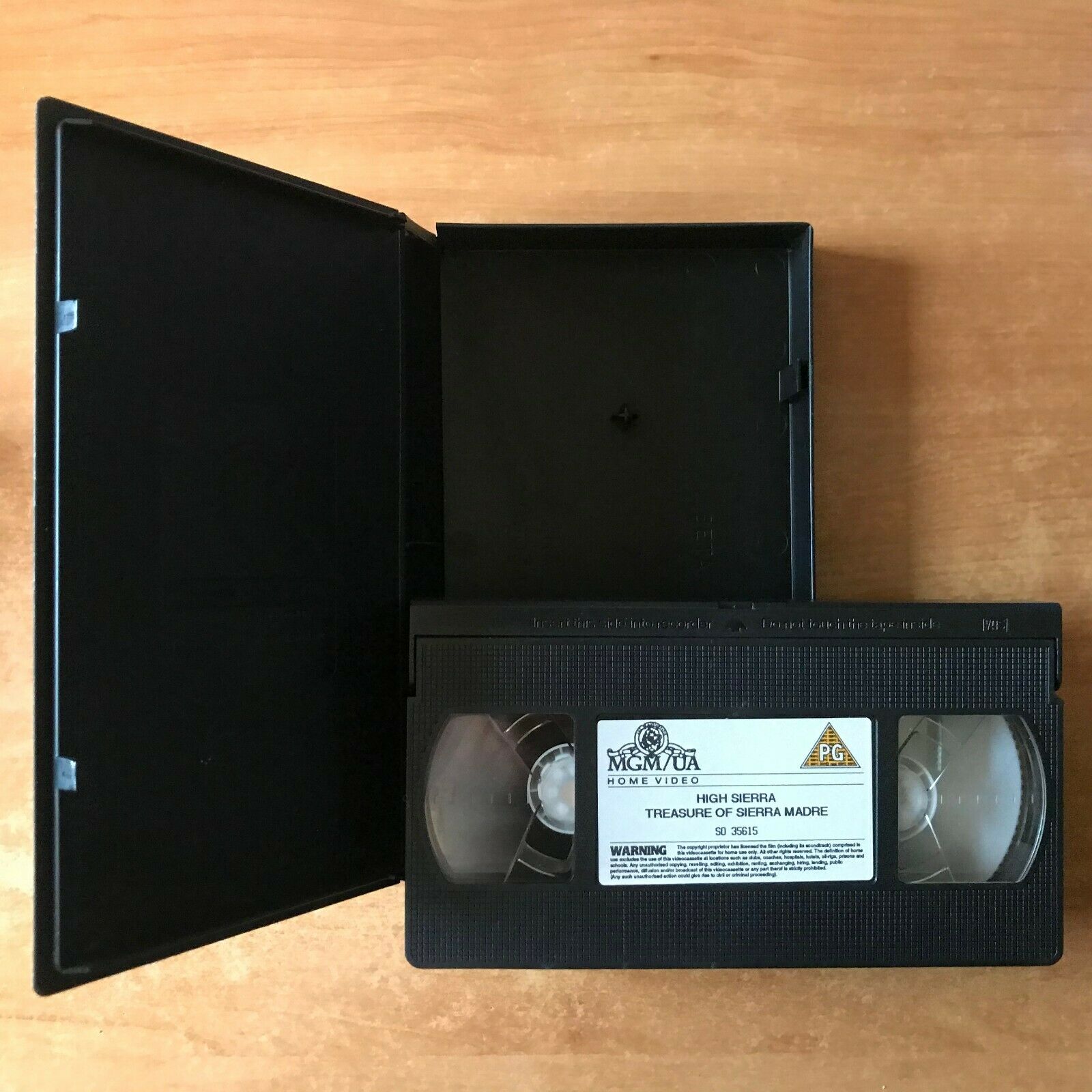 High Sierra / Treasue Of Sierra Madre [Double Bogart] Black/White Action - VHS-