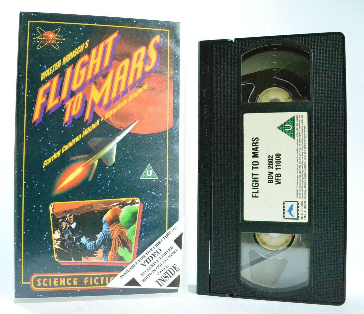 Flight To Mars: Cinecolor Sci-Fi Drama (1961) - Scientific Expedition - Pal VHS-
