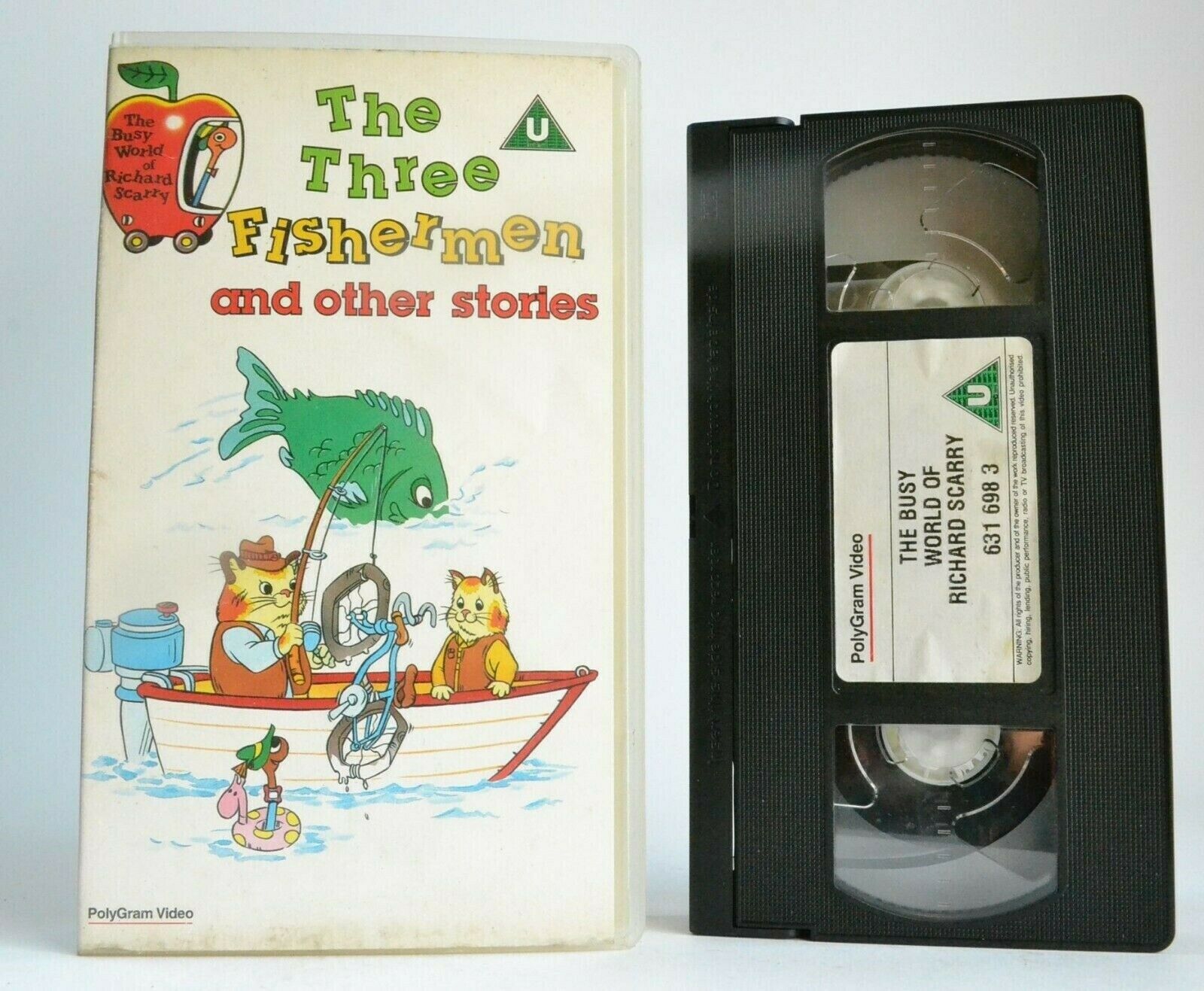 The Busty World Of Richard Scarry: The Three Fishermen - Animated - Kids - VHS-