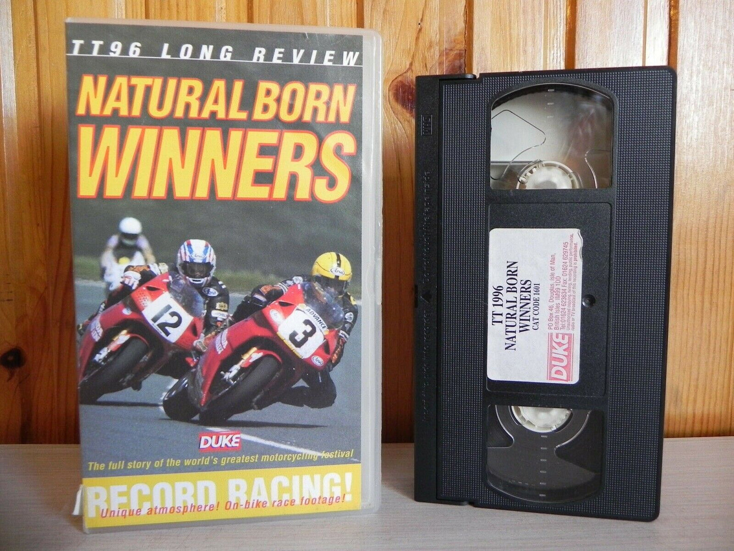 Natural Born Winners - TT96 Long Review - Record Racing - Motorcycle - Pal VHS-