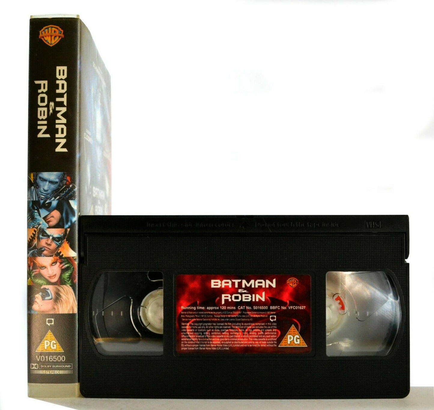 Batman And Robin: Superhero Film - Large Box - Ex-Rental - G.Clooney - Pal VHS-