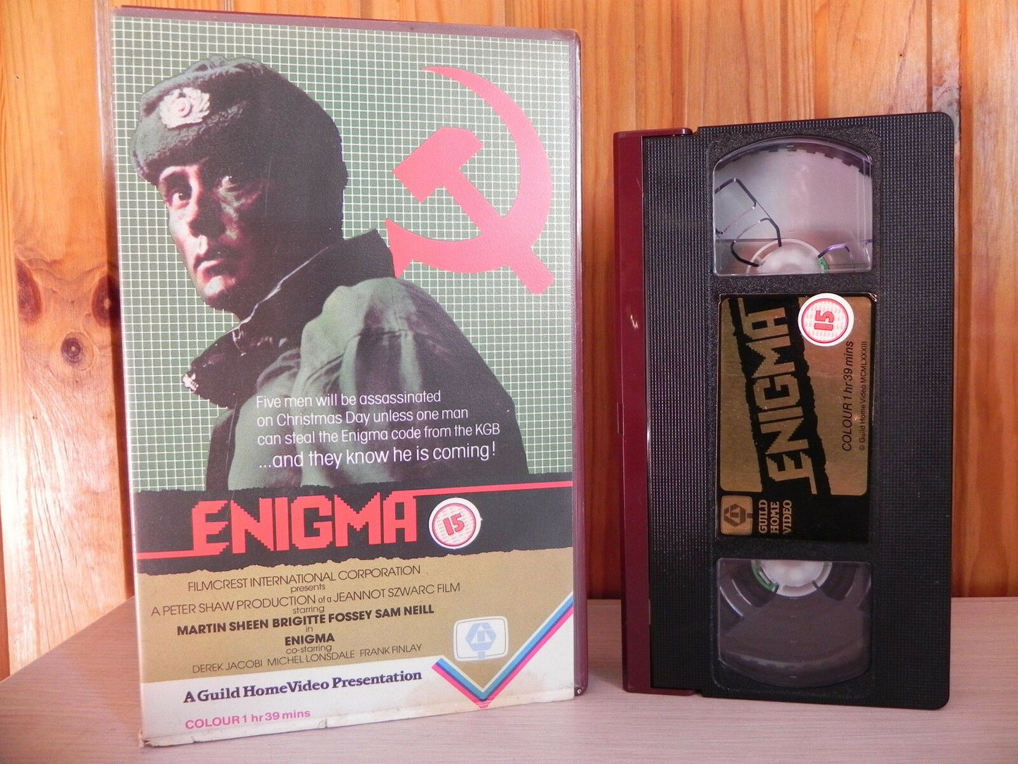 Enigma: Soviet Code - War Drama - Guild Pre-Cert Video - Martin Sheen - Pal VHS-