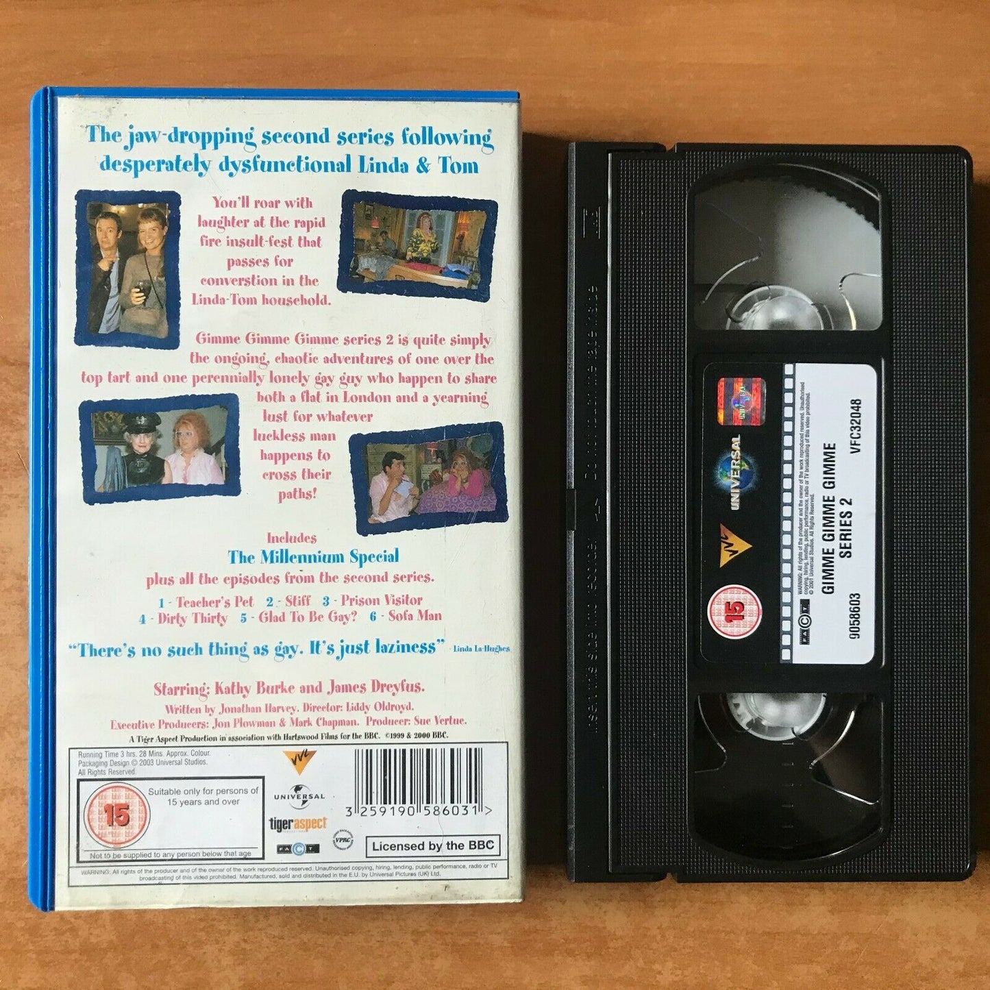 Gimme Gimme Gimme [Complete 2nd Series] The Millenium Special - Comedy - Pal VHS-