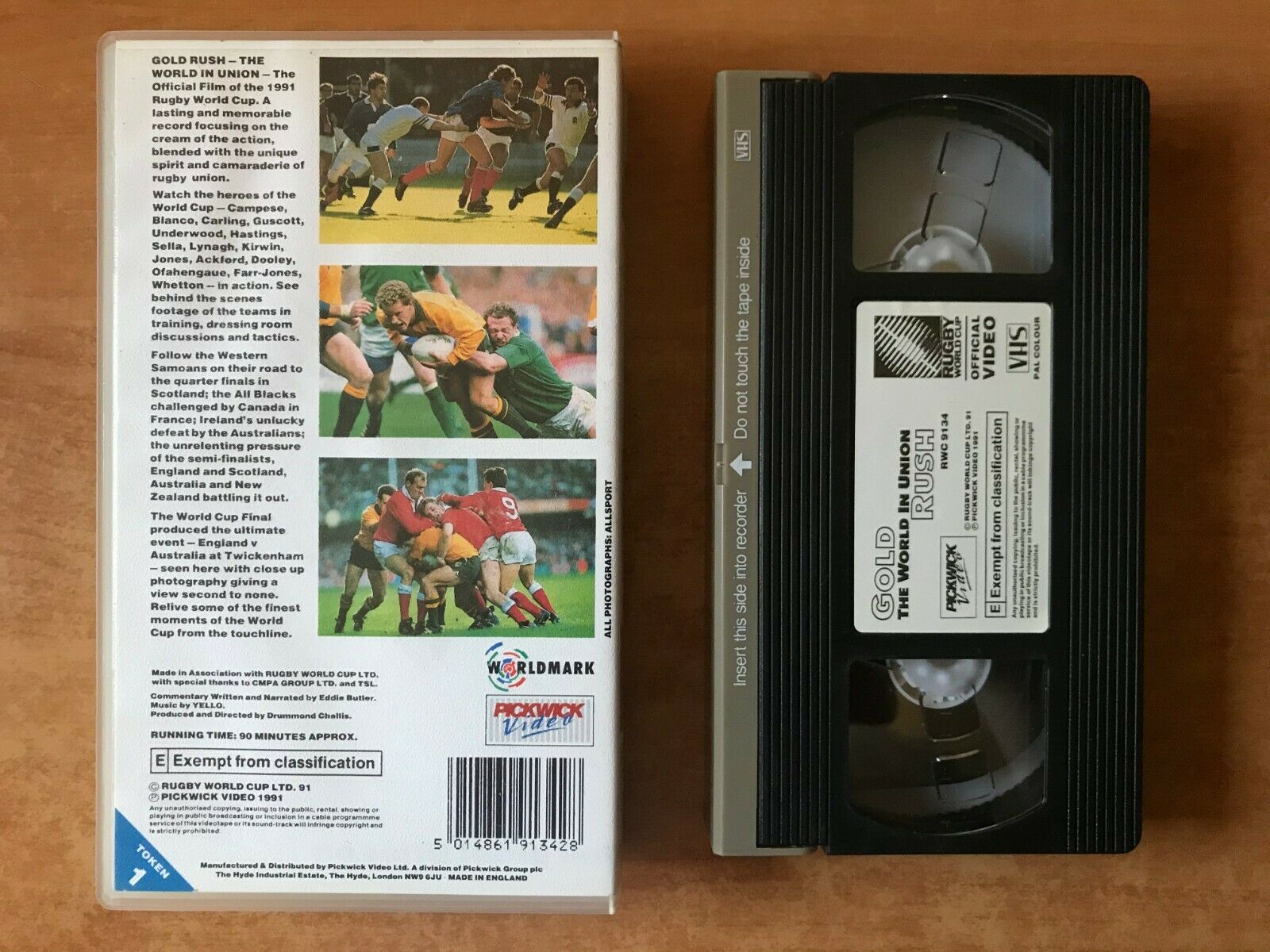 Gold Rush: The World In Union (1991 Rugby World Cup); [England Vs Australia] VHS-