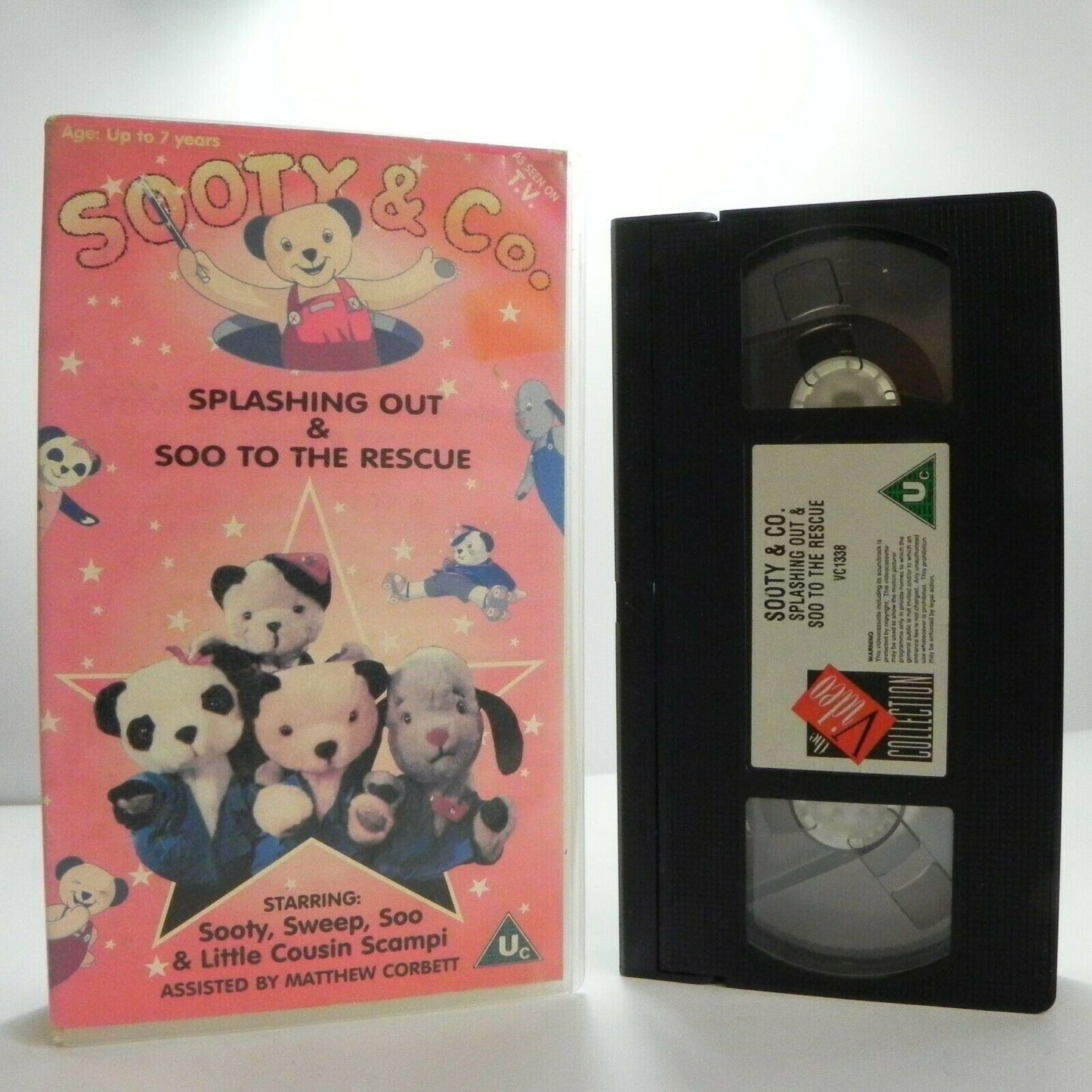 Sooty And Co.: Splashing Out - Classic Animation - Adventures - Kids - Pal VHS-