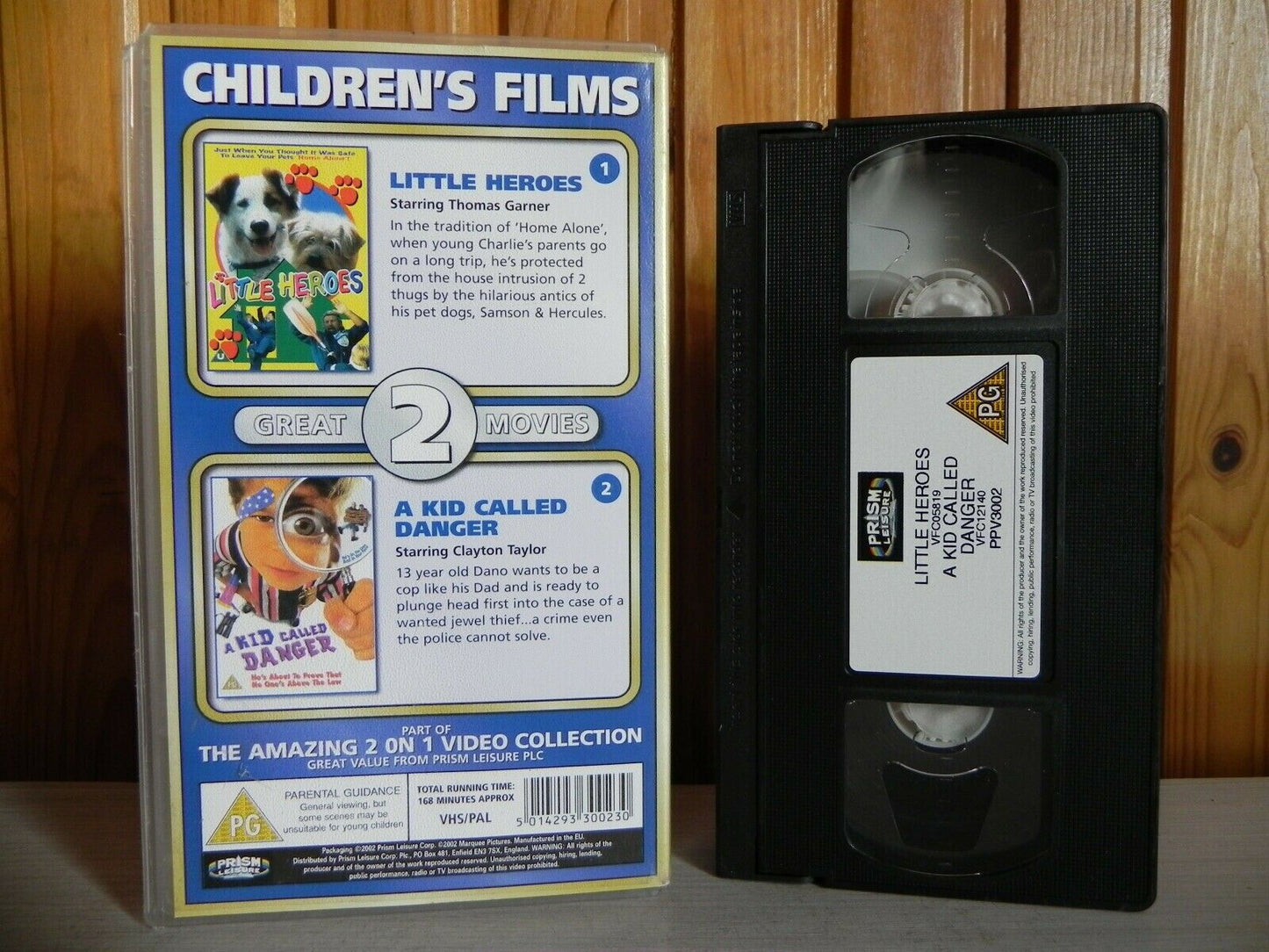 Little Heroes - A Kid Called Danger - Prism - 2 Children's Films On 1 - Pal VHS-