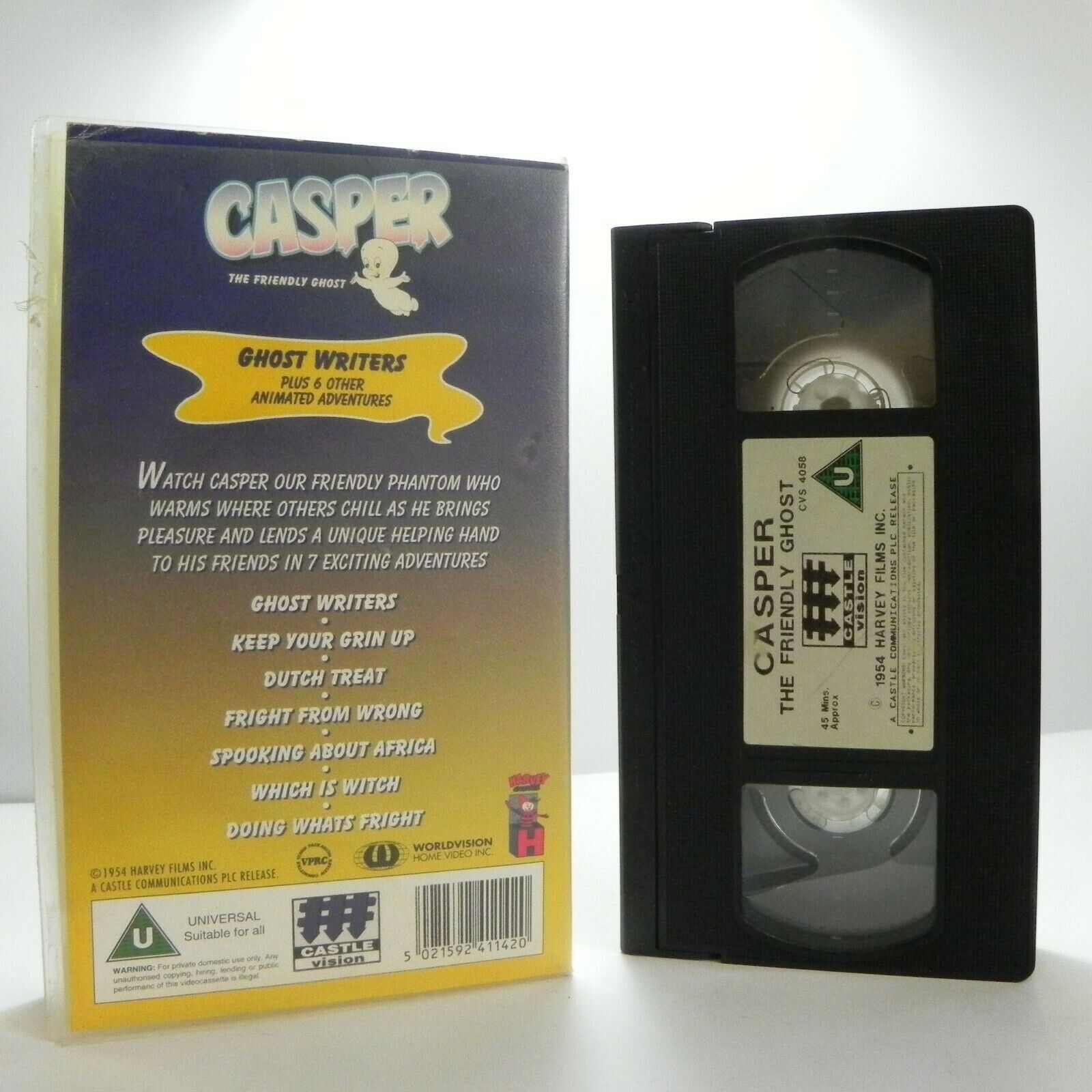 Casper The Friendly Ghost: Ghost Writers - Animated - Classic Adventures - VHS-