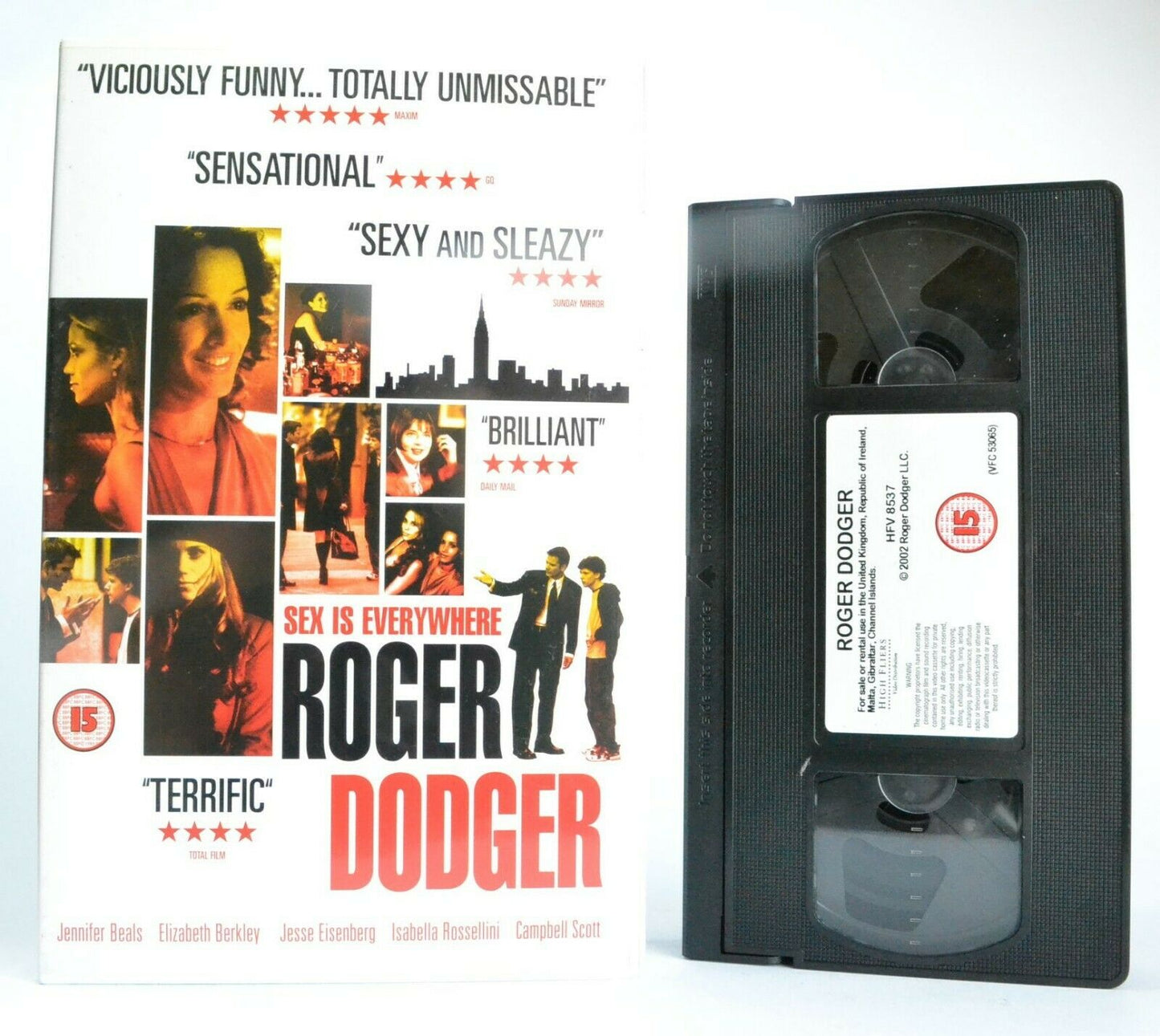 Roger Dodger: Comedy/Drama (2002) - Large Box - I.Rossellini/E.Berkley - Pal VHS-
