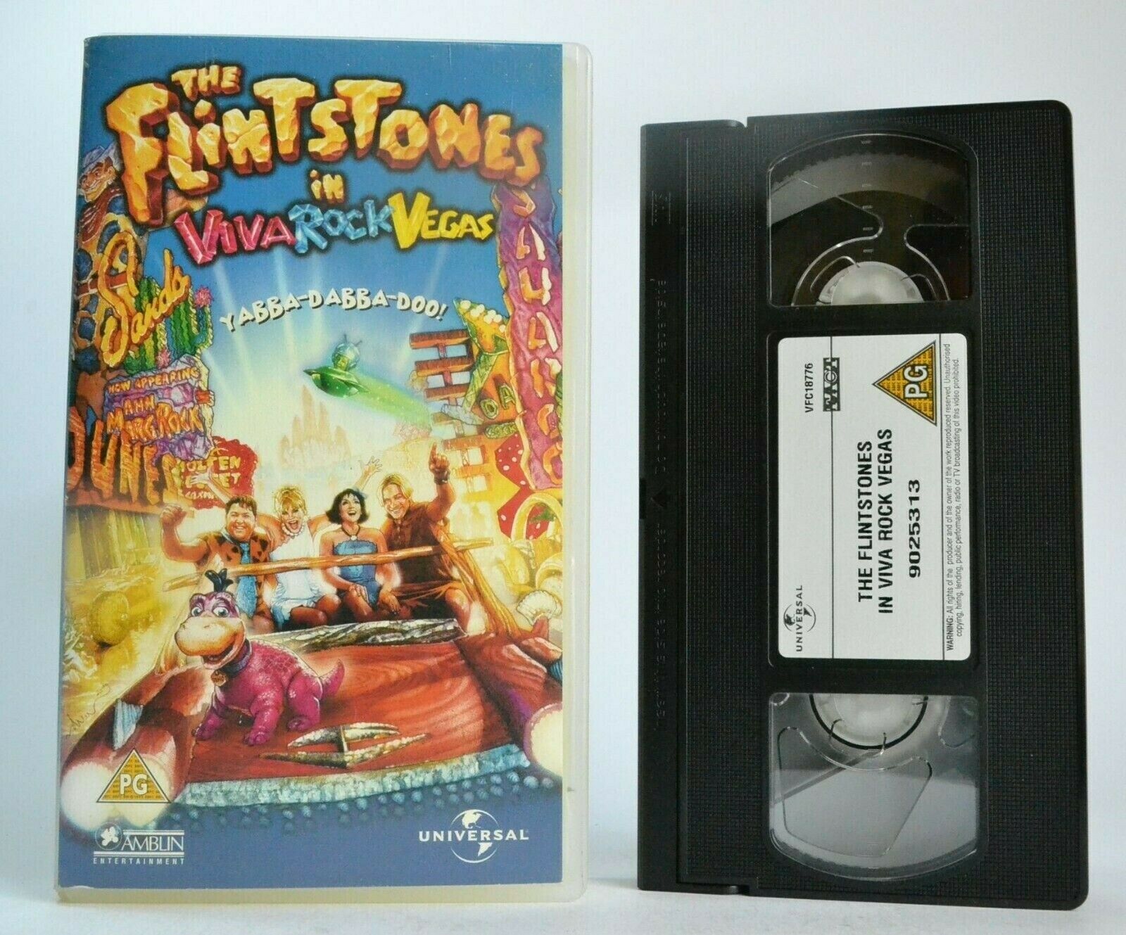 The Flintstones In Viva Rock Vegas (2000): Comedy - Joan Collins - Kids - VHS-