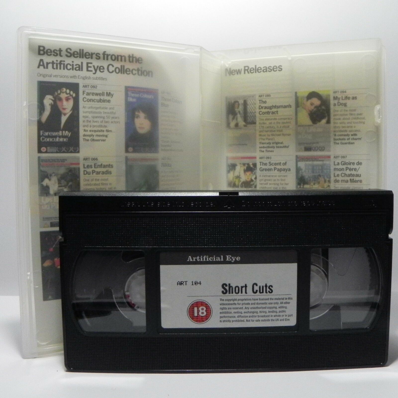 Short Cuts: R.Altman Film (1993) - Modern American Life - Tim Robbins - Pal VHS-