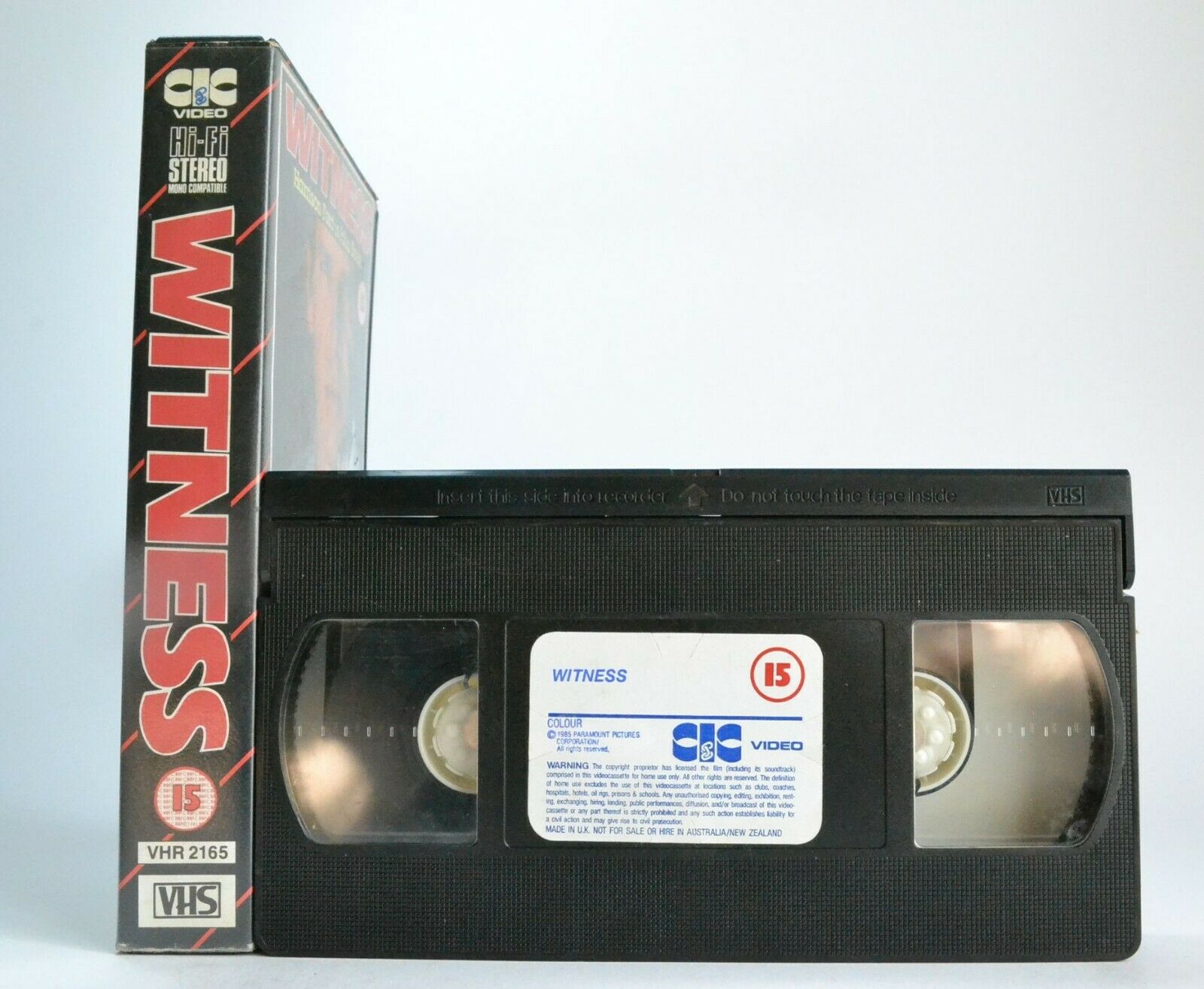 Witness (1985); [Peter Weir] - Neo-Noir Crime Thriller - Harrison Ford - Pal VHS-