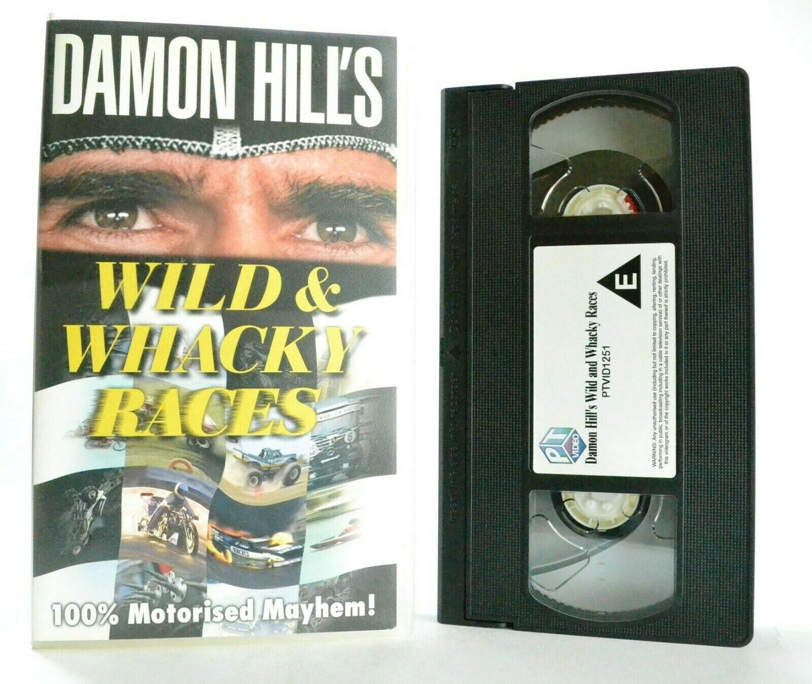 Wild And Whacky Races: By Damon Hill - Drag Bikes - Jet Cars - Racings - Pal VHS-
