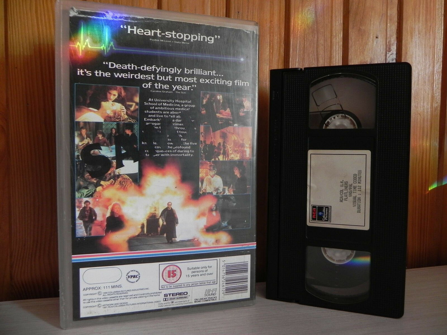 Flatliners - The Original - Time Coded Sample - Drama - Big Box Video - Pal VHS-