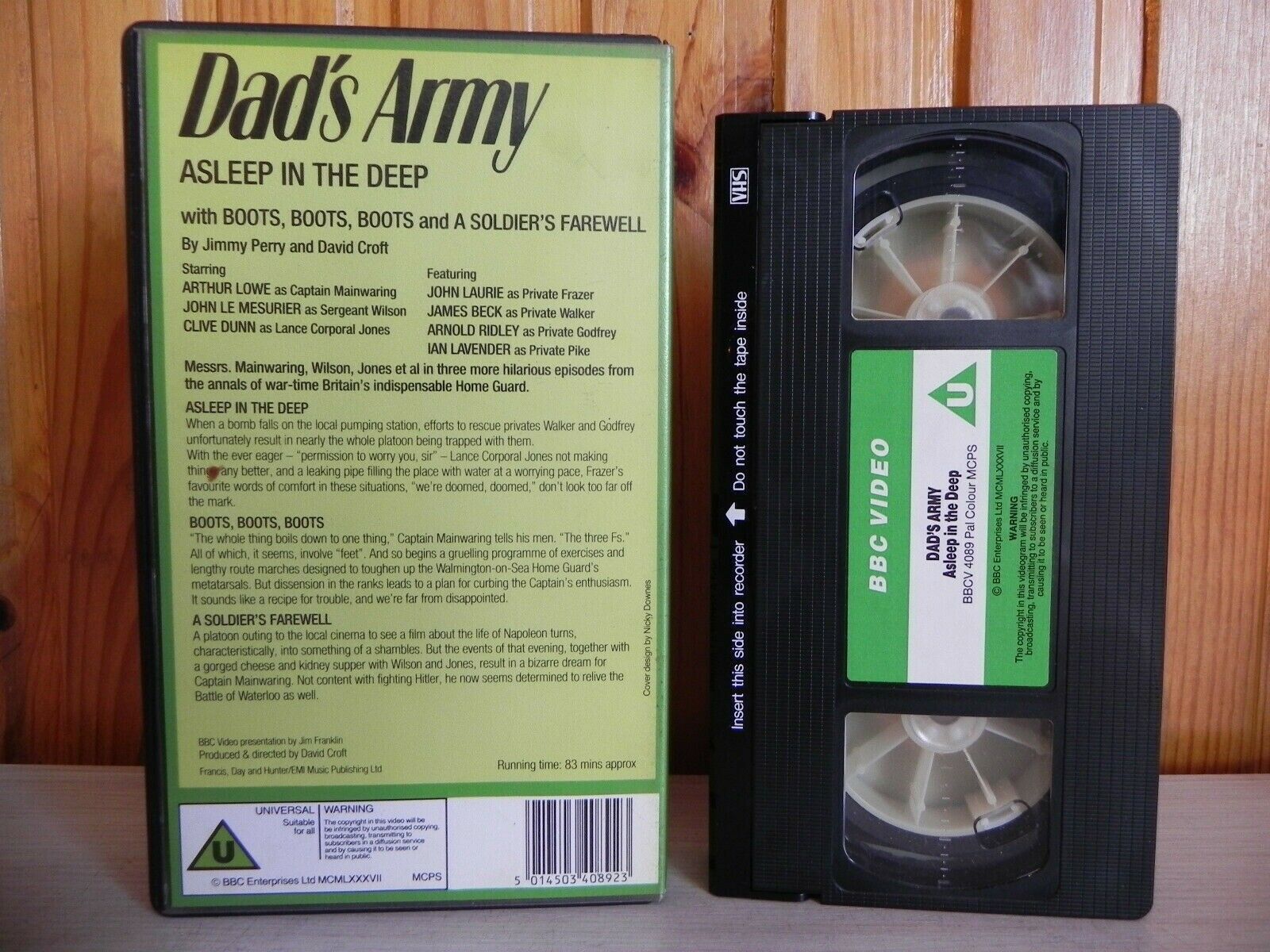 Dad's Army - Asleep In The Deep - Three Episodes - Arthur Lowe - Pal VHS-