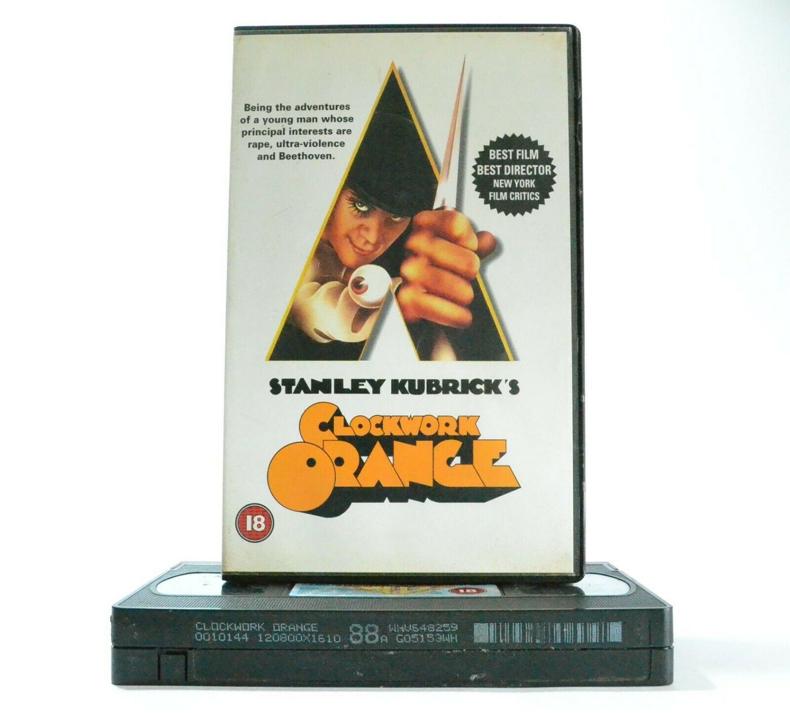 Clockwork Orange: S.Kubrick Film - Classic Drama - Large Box - M.McDowell - VHS-