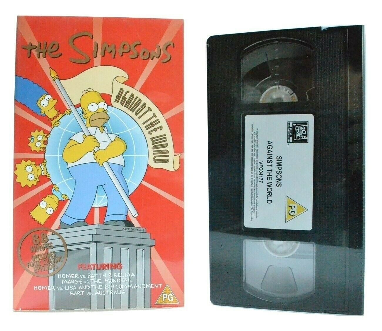 The Simpsons: Against The World - Brand New Sealed - Animated - Kids - Pal VHS-
