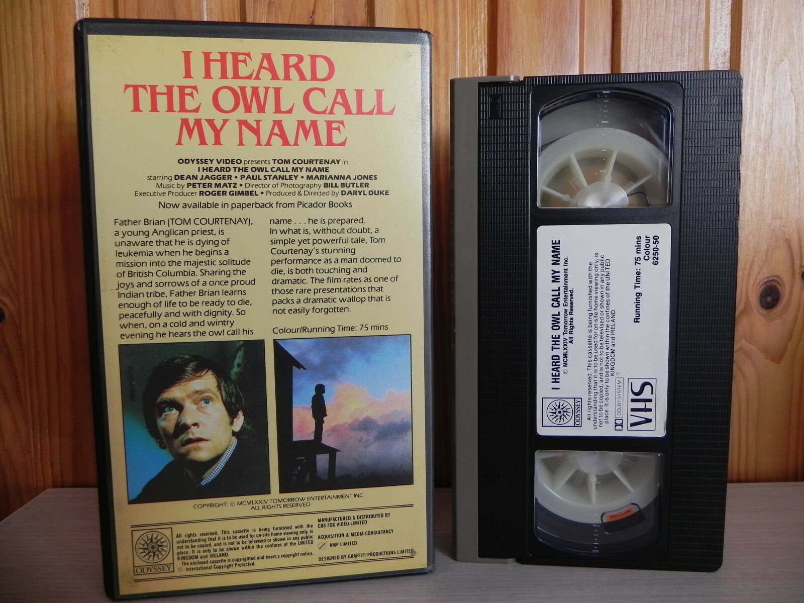 I Heard The Owl Call My Name - Daryl Duke - Odyssey - Small Box - Pre Cert VHS-