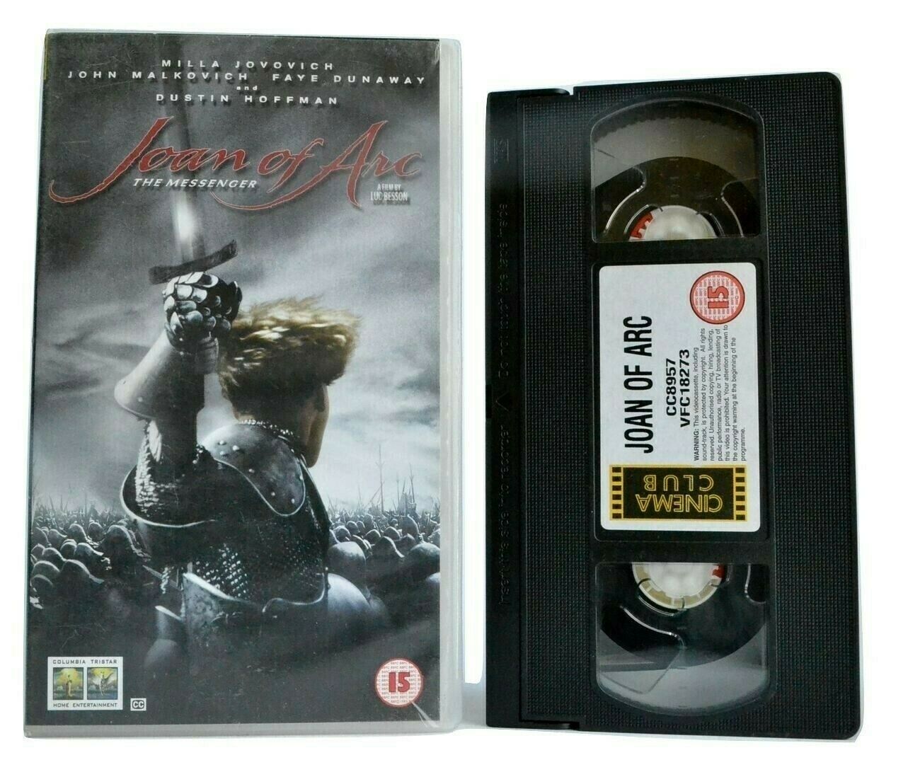 Joan Of Arc: A Luc Besson Film - Historical War Drama - Milla Jovovich - Pal VHS-