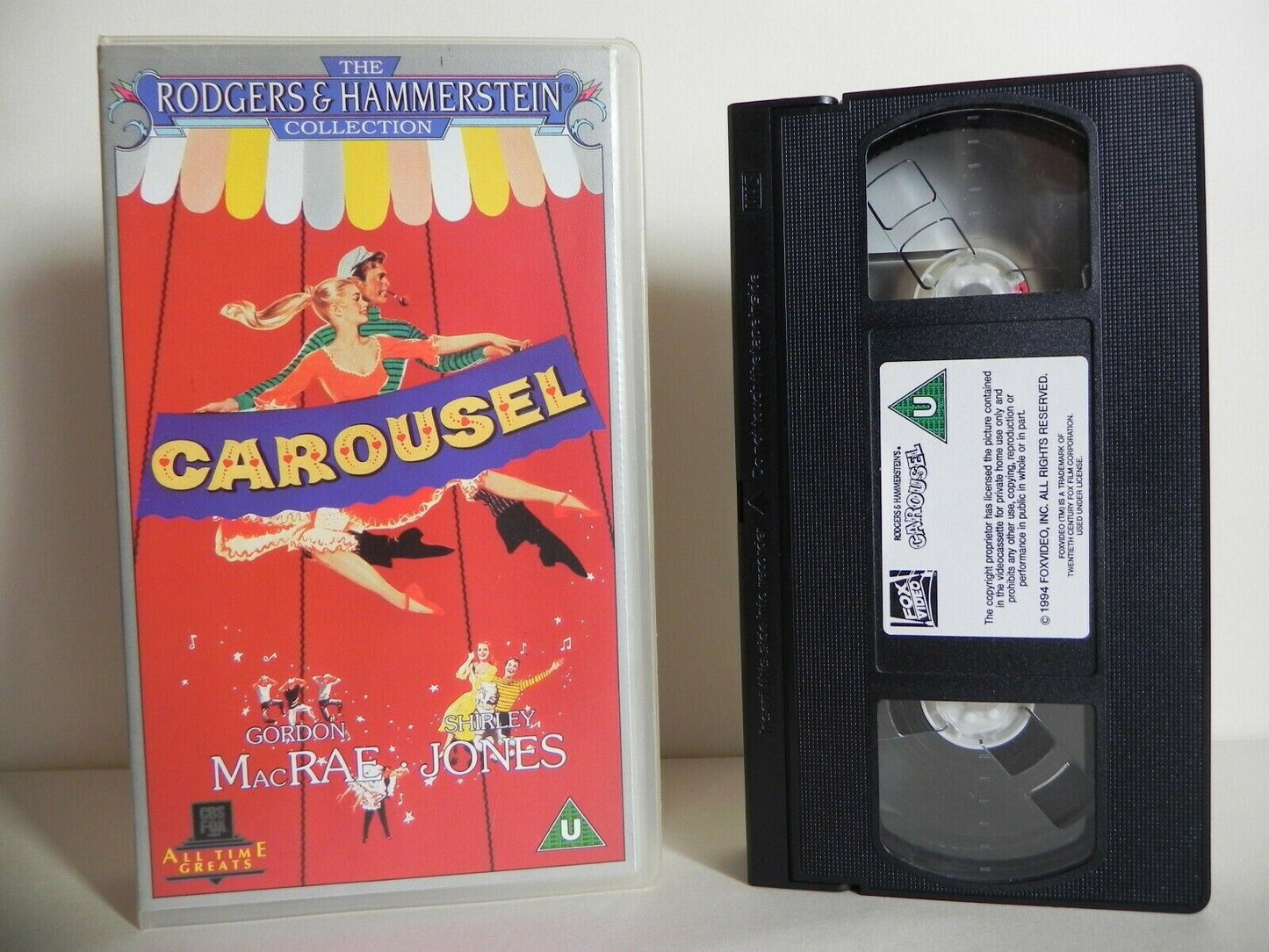 Carousel - CBS/FOX - All Time Greats - Gordon MacRae - Shirley Jones - Pal VHS-