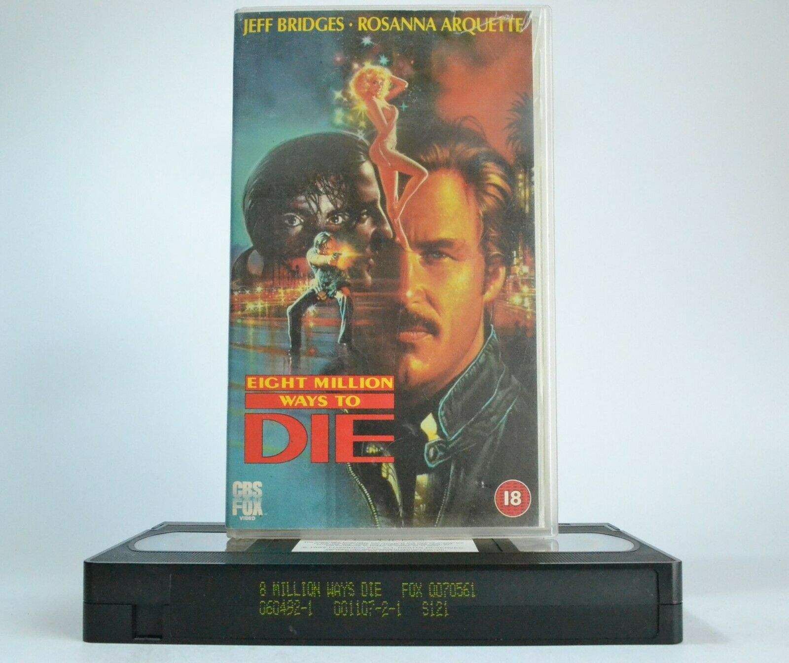 Eight Million Ways To Die: Andy Garcia 1st Lead Role - Action Thriller - Pal VHS-