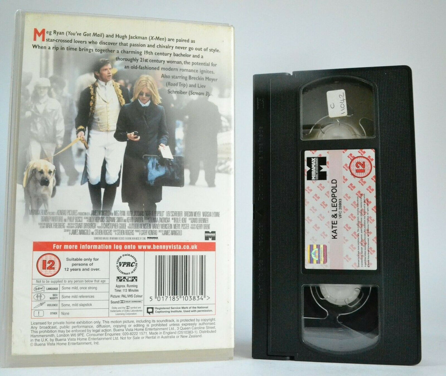 Kate And Leopold: Fairytale Comedy - Large Box - Meg Ryan/Hugh Jackam - Pal VHS-