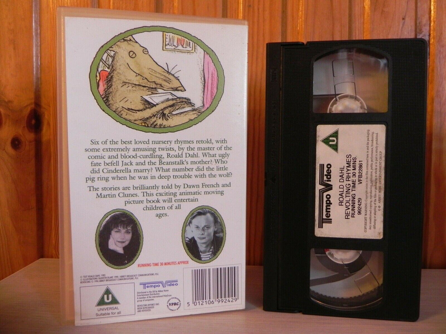 ROALD DAHL - REVOLTING RHYMES - DAWN FRENCH & MARTIN CLUNES - KIDS ALL AGES VHS-