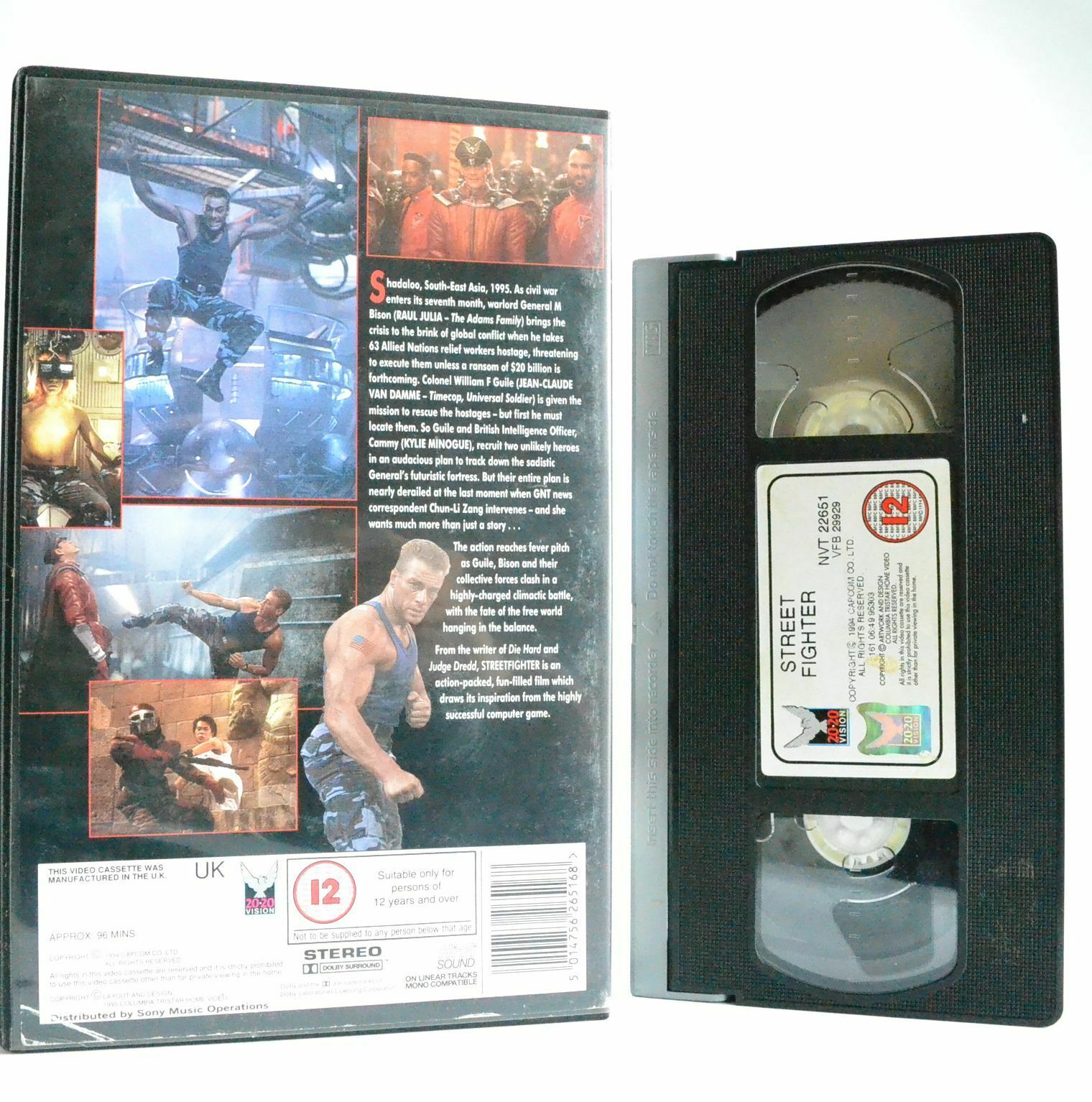Street Fighter: The Ultimate Battle - Action (1994) - Large Box - R.Julia - VHS-