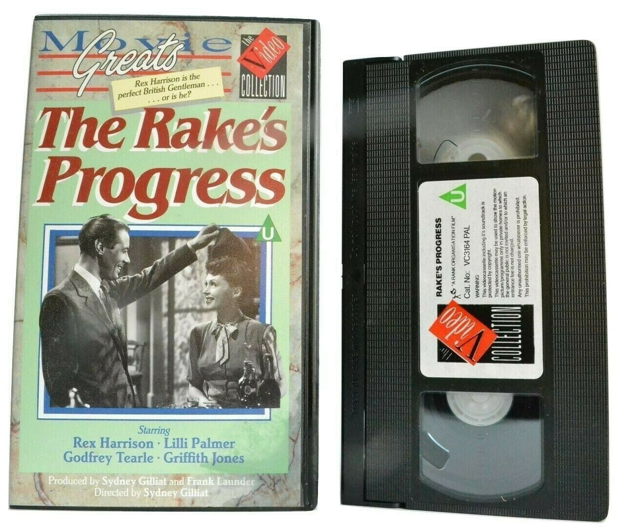 The Rake's Progress: (1945) Romantic Drama [Rex Harrson / Lilli Palmer] Pal VHS-