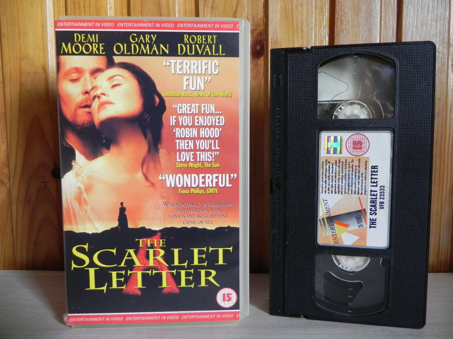 The Scarlet Letter - Drama - Demi Moore - Robert Duvall - Gary Oldman - Pal VHS-