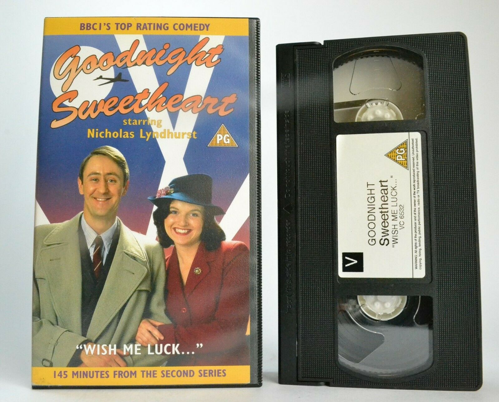 Goodnight Sweetheart: 'Wish Me Luck' [BBC T.V. Series] Nicholas Lyndhurst - VHS-