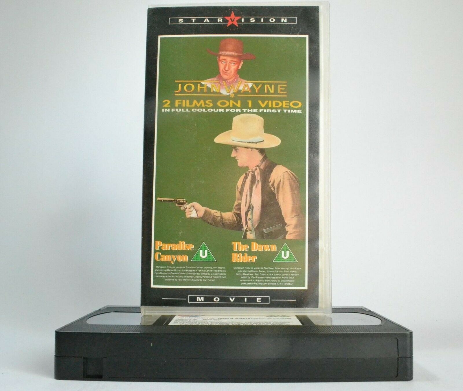 Paradise Canyon / The Dawn Rider: Westerns [Full Colour] - John Wayne - Pal VHS-
