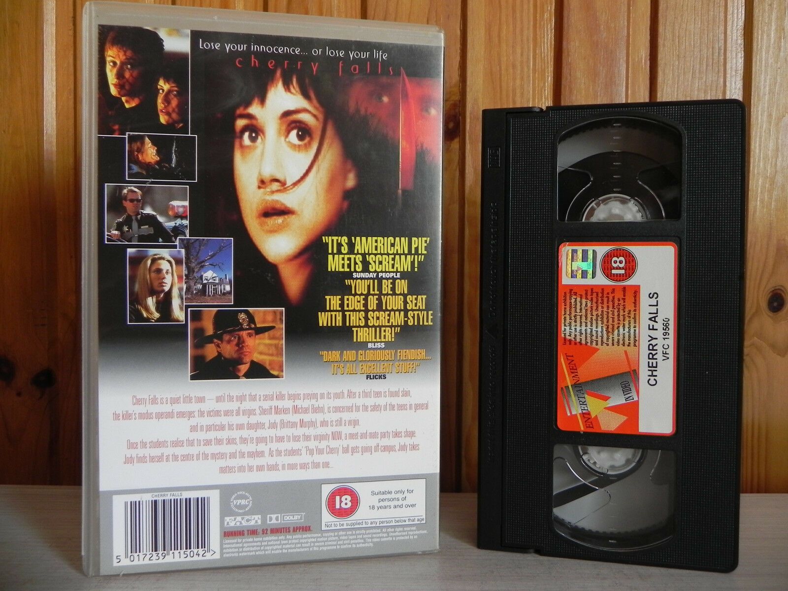 Cherry Falls - Entertainment - Thriller - Brittany Murphy - Large Box - Pal VHS-