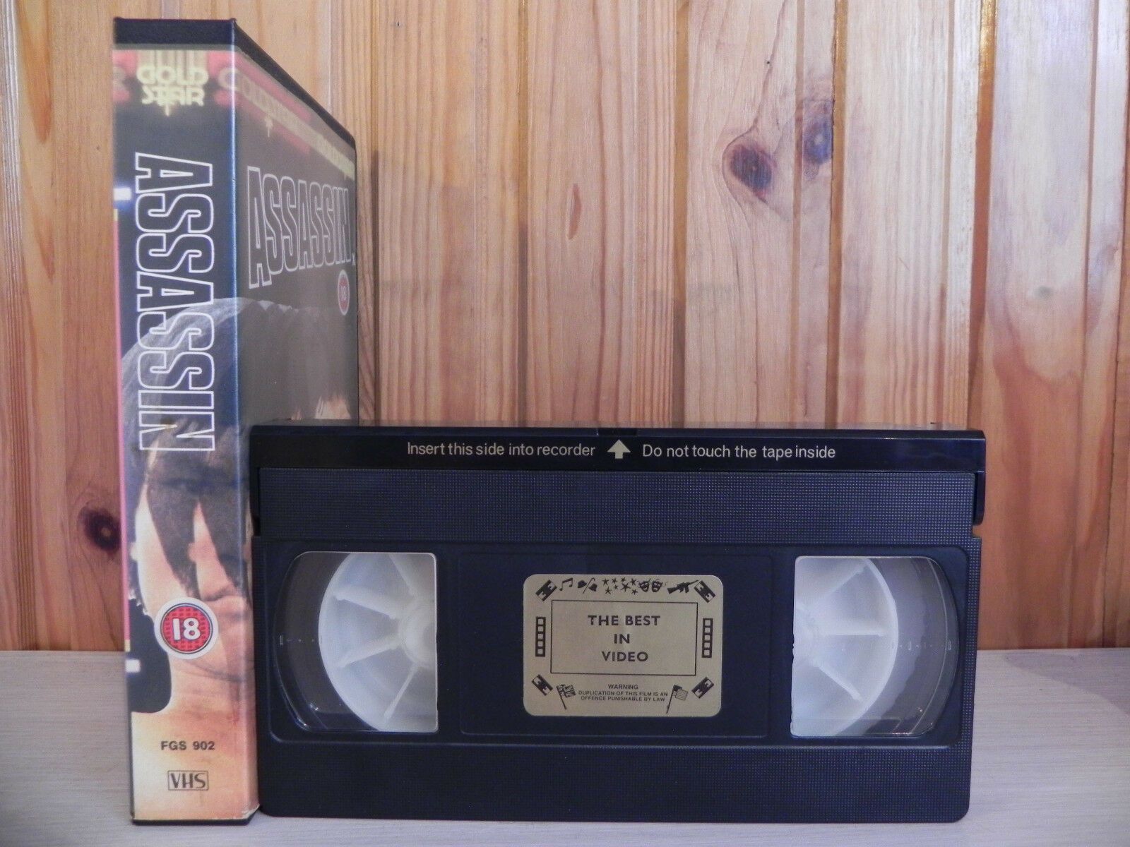 Assassin - Pre-Cert - Martial Arts - Action - Gold Star - Derann - FGS902 - VHS-