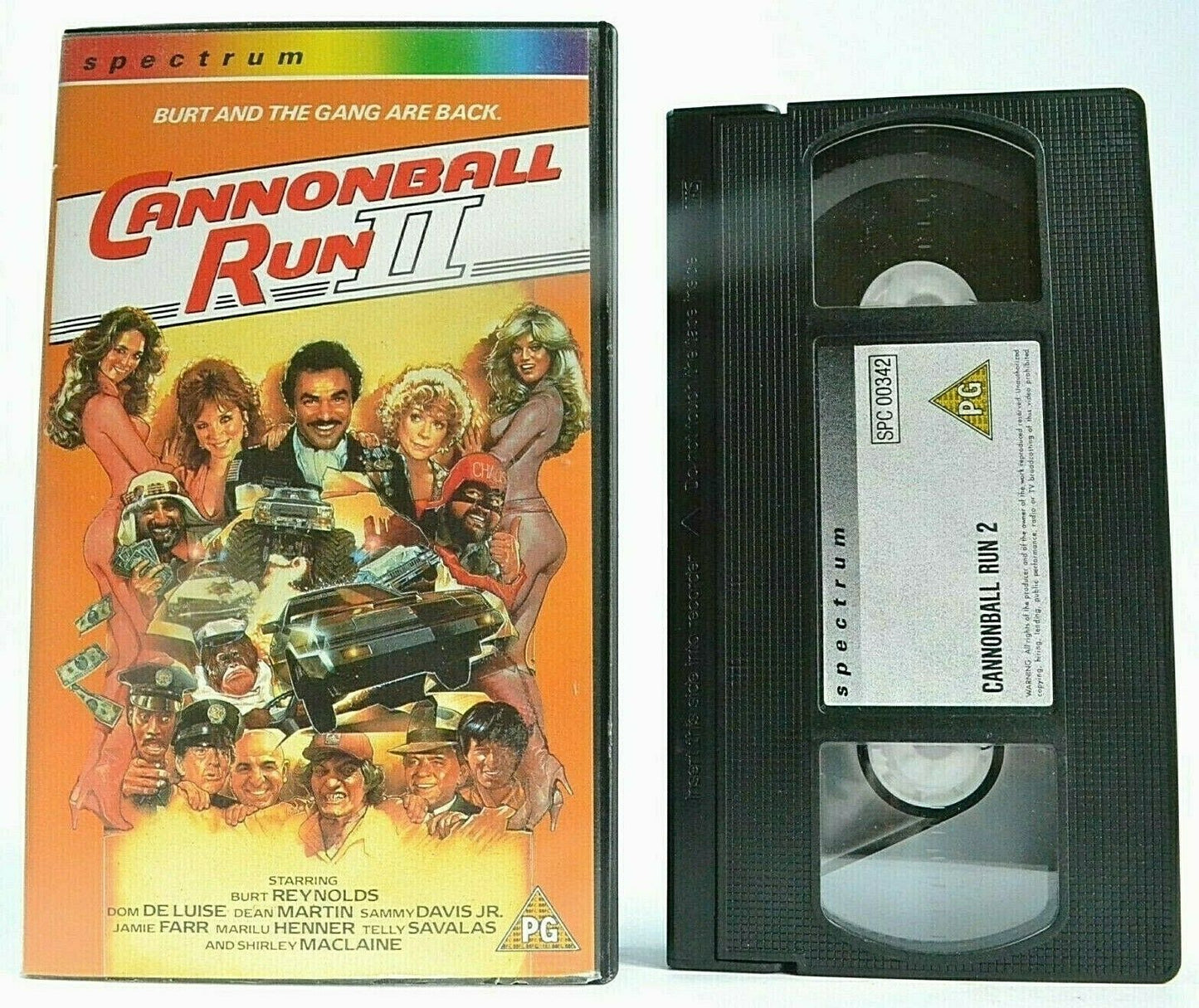 Cannonball Run 2 [Spectrum]: Automobile Racing Action - Burt Reynolds - Pal VHS-