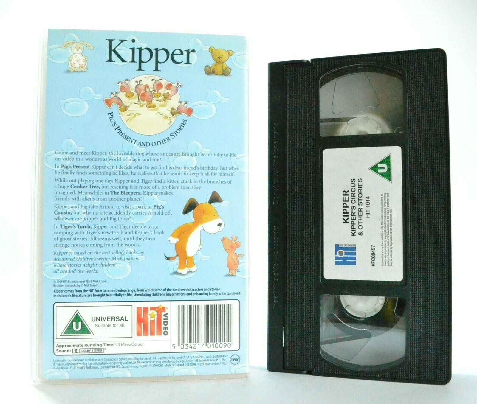 Kipper: Pig's Present And Other Stories - Animated - Educational - Kids - VHS-