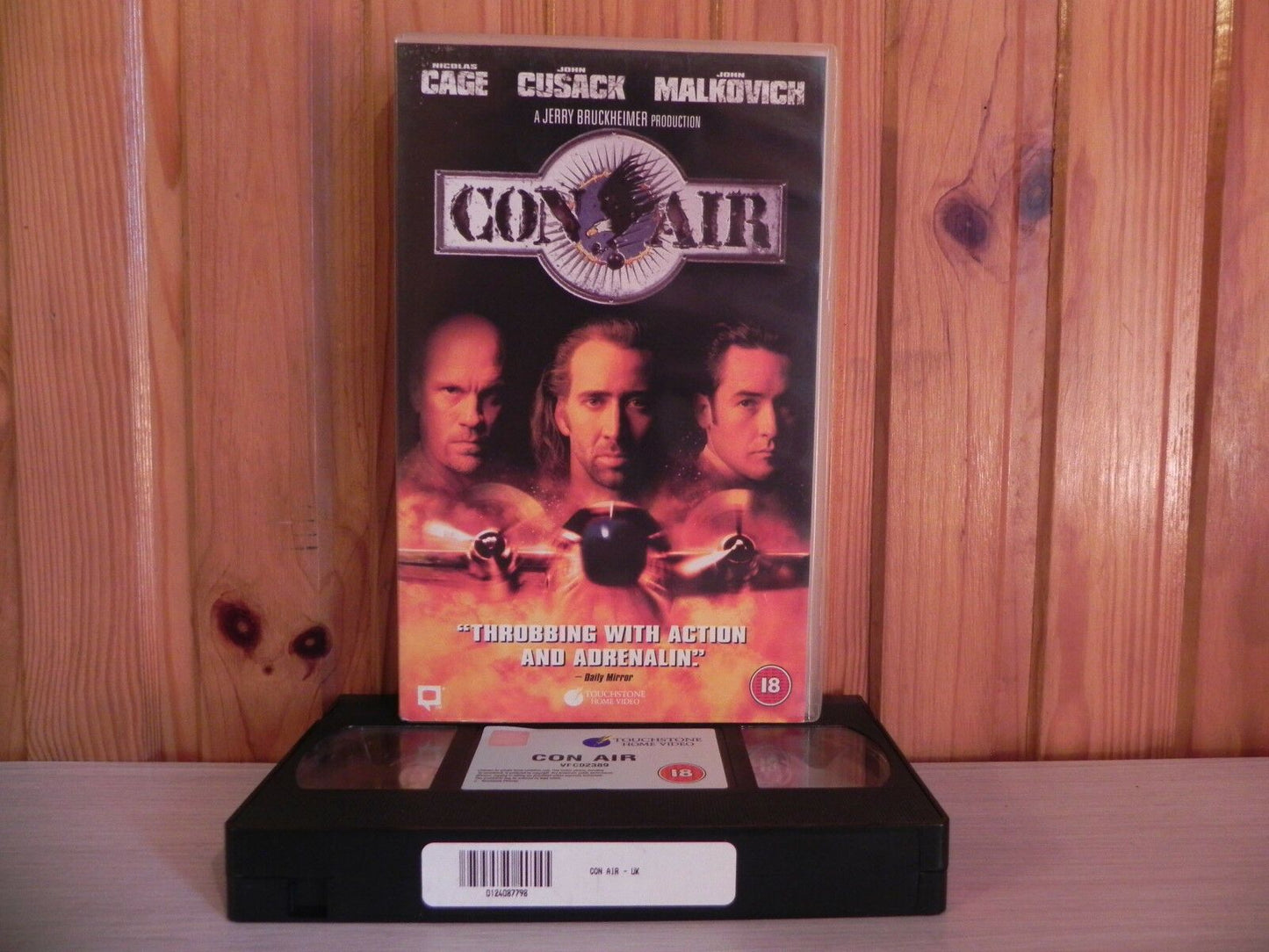 CON AIR - Cage / Cussack / Malkovich - Big Box Action - Ex-Rental Video - VHS-
