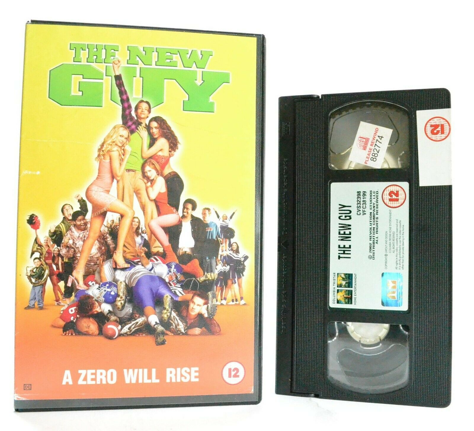 The New Guy - Teen Comedy - Large Box - Ex-Rental - High School Loser - Pal VHS-