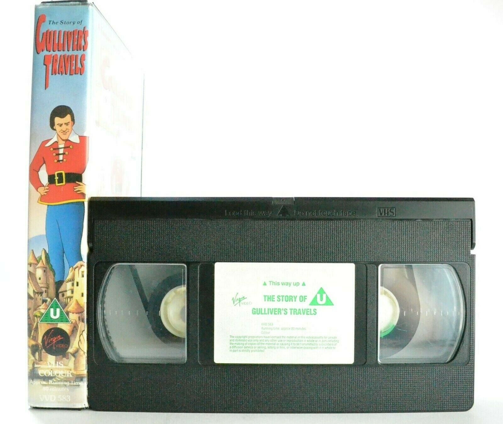 The Story Of Gulliver's Travels: Animated Film Classic - Children's - Pal VHS-