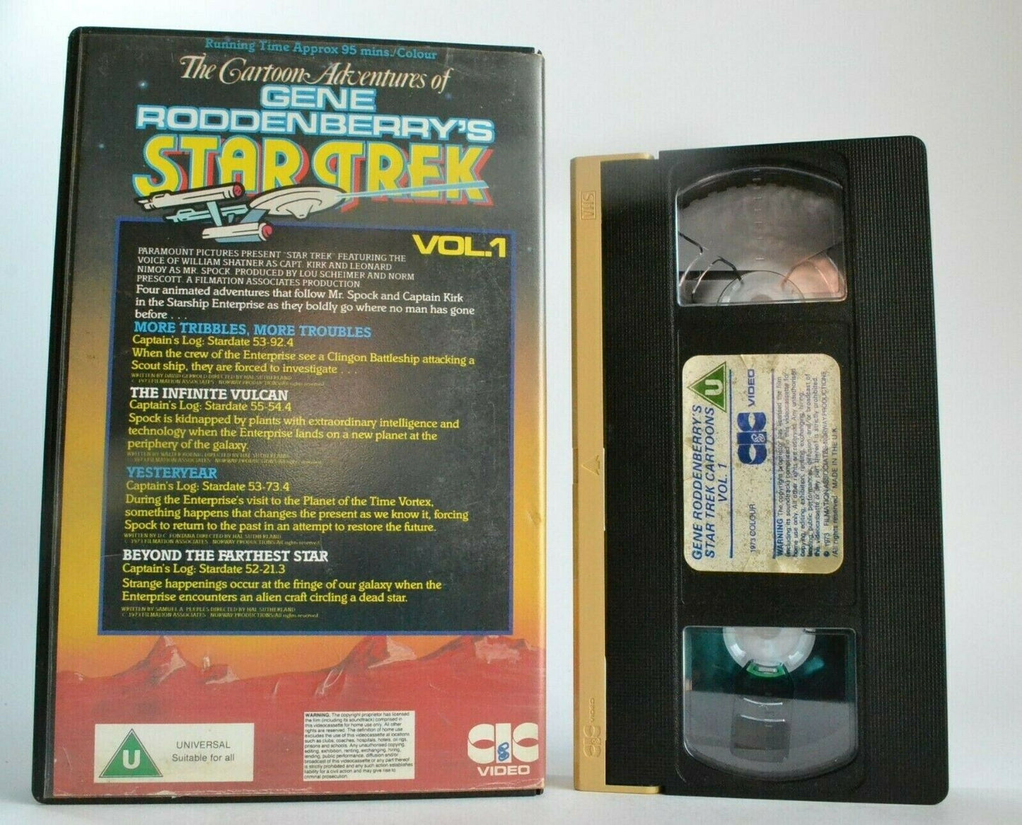 Star Trek (Vol.1): Cartoon Adventures -<Gene Roddenberry>- 'Yesteryear' - VHS-
