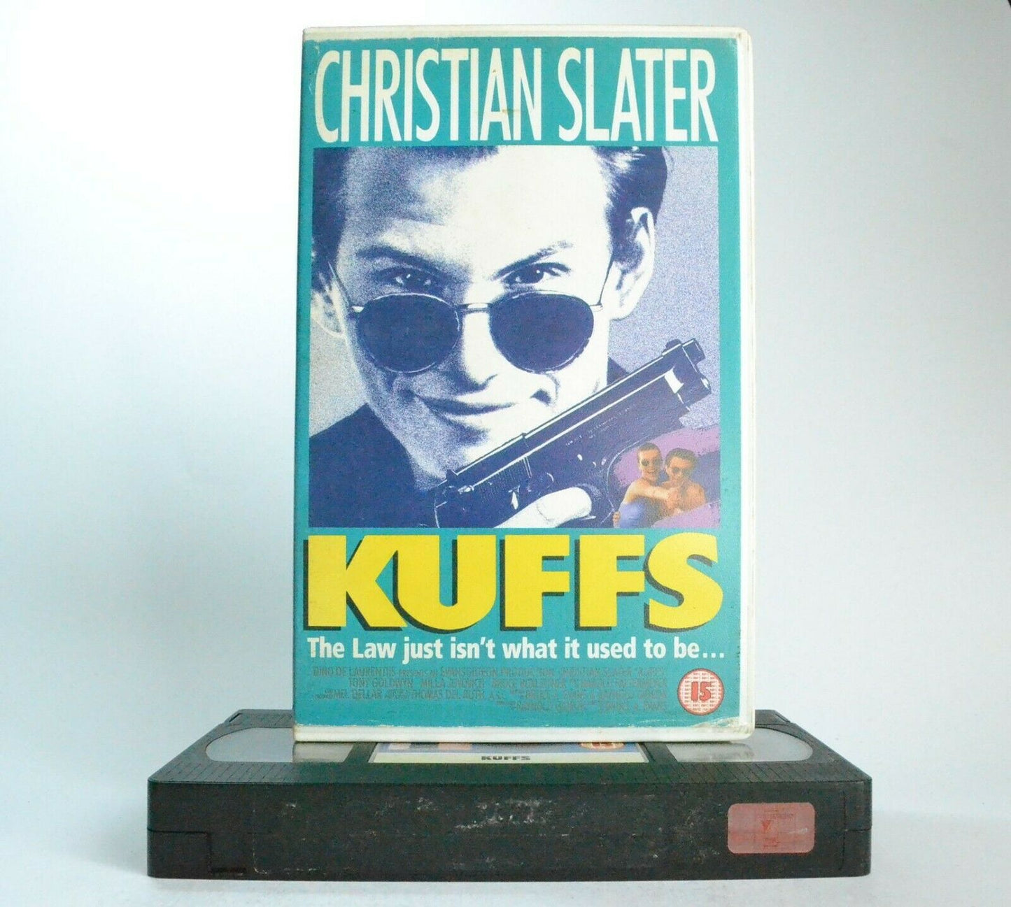 Kuffs: Action Comedy (1992) - Large Box - Christian Slater/Milla Jovovich - VHS-